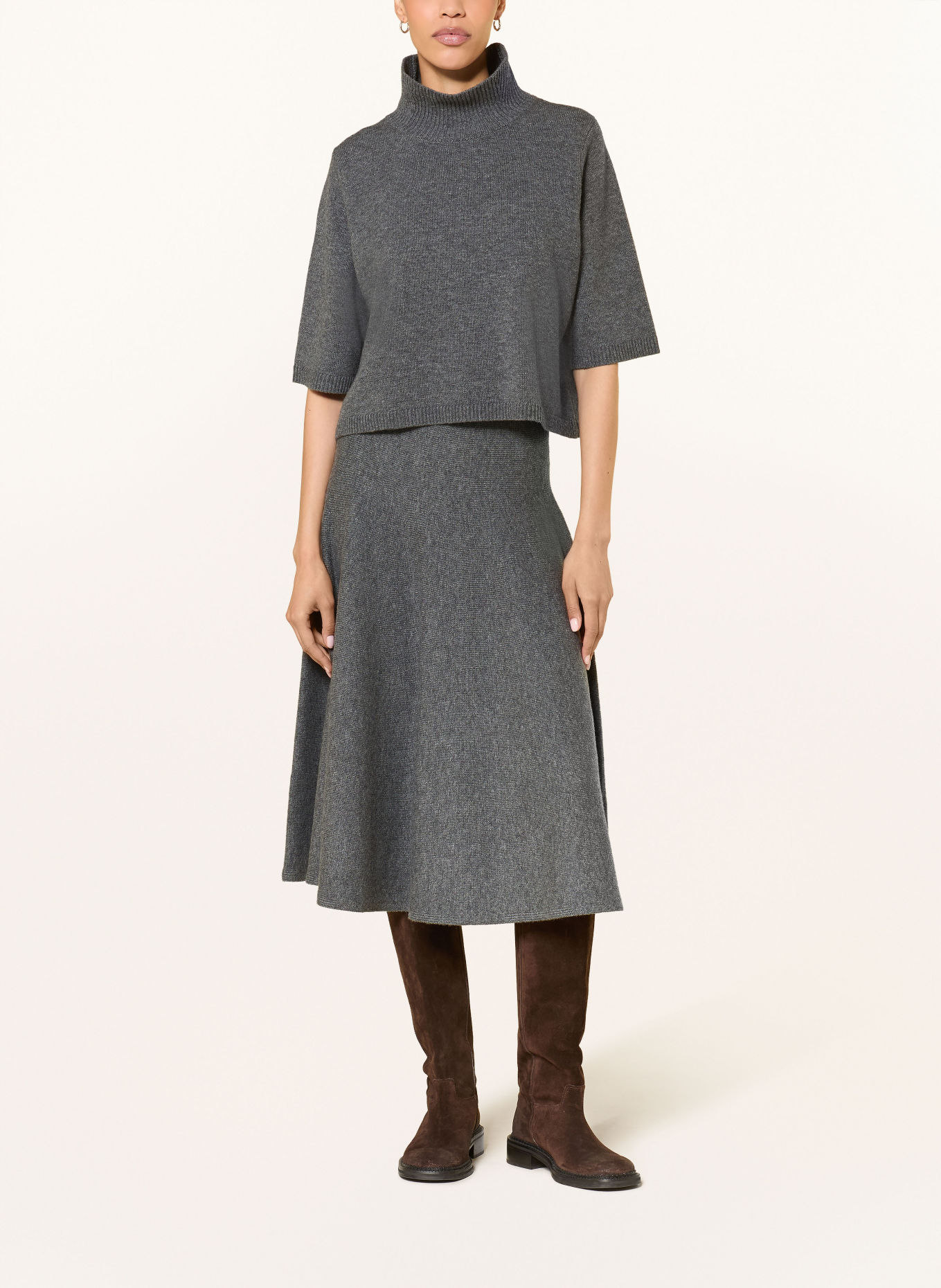 LUISA CERANO Strickshirt: GRAU