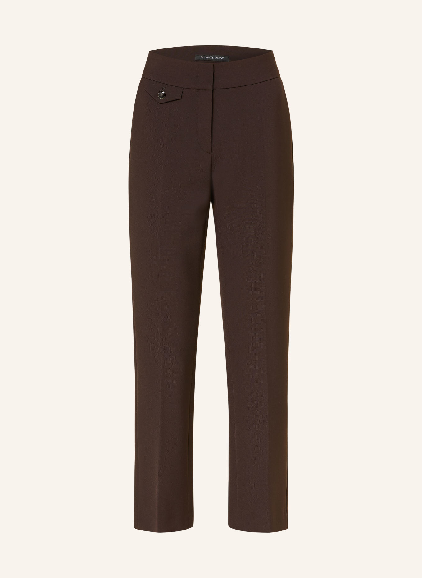 LUISA CERANO Pantalon: MARRON FONCÉ