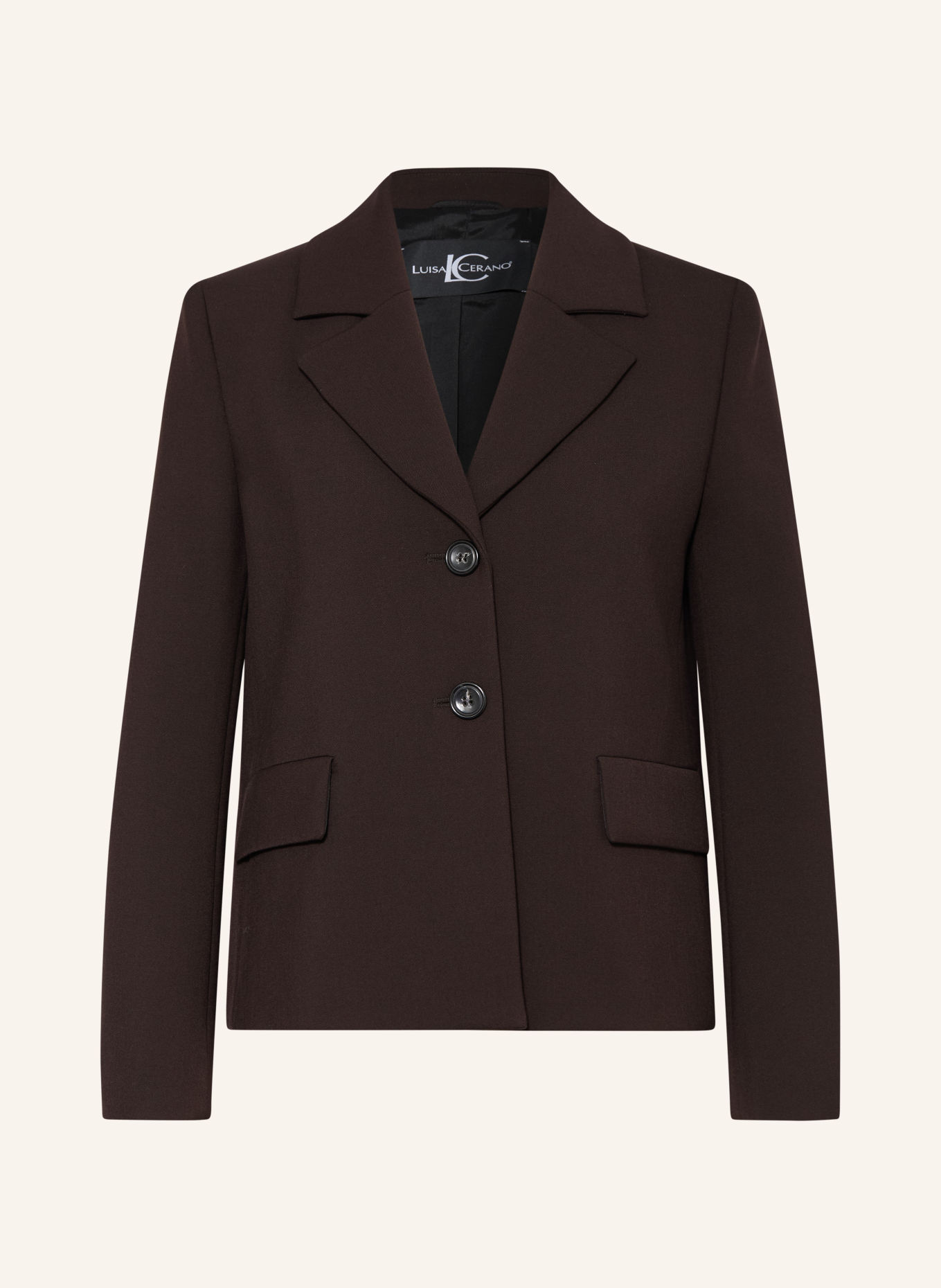 LUISA CERANO Blazer: MARRON FONCÉ