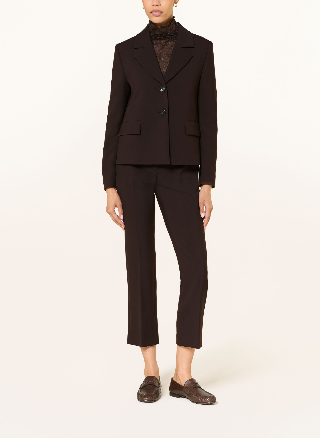 LUISA CERANO Blazer: MARRON FONCÉ