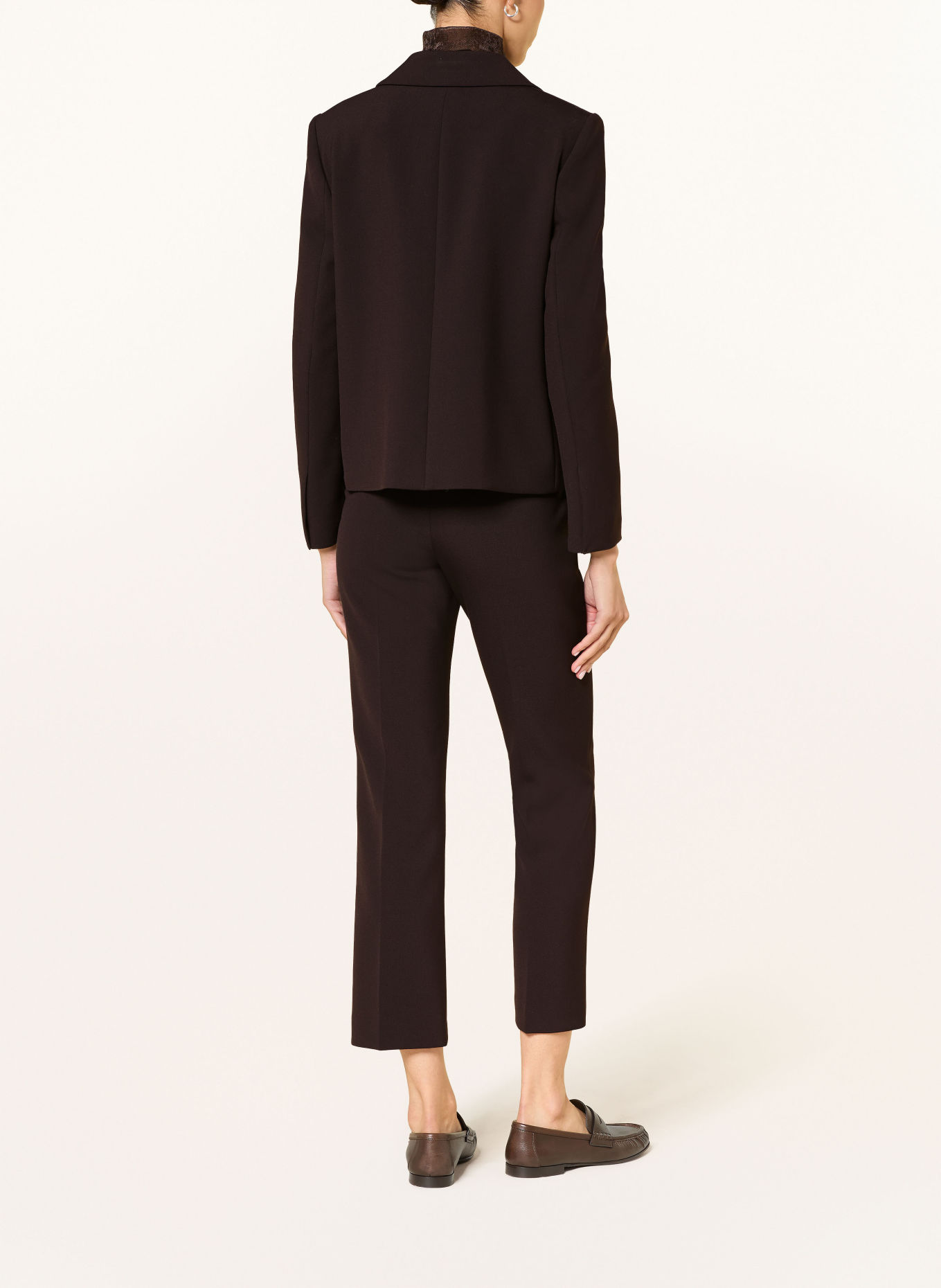 LUISA CERANO Blazer: MARRON FONCÉ