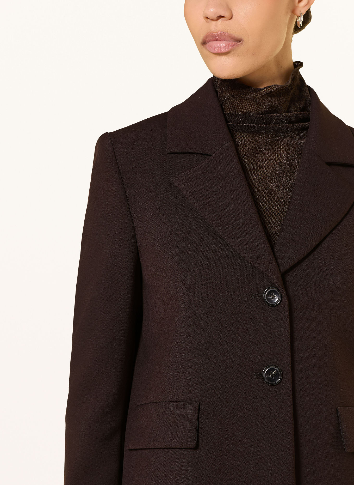 LUISA CERANO Blazer: MARRON FONCÉ