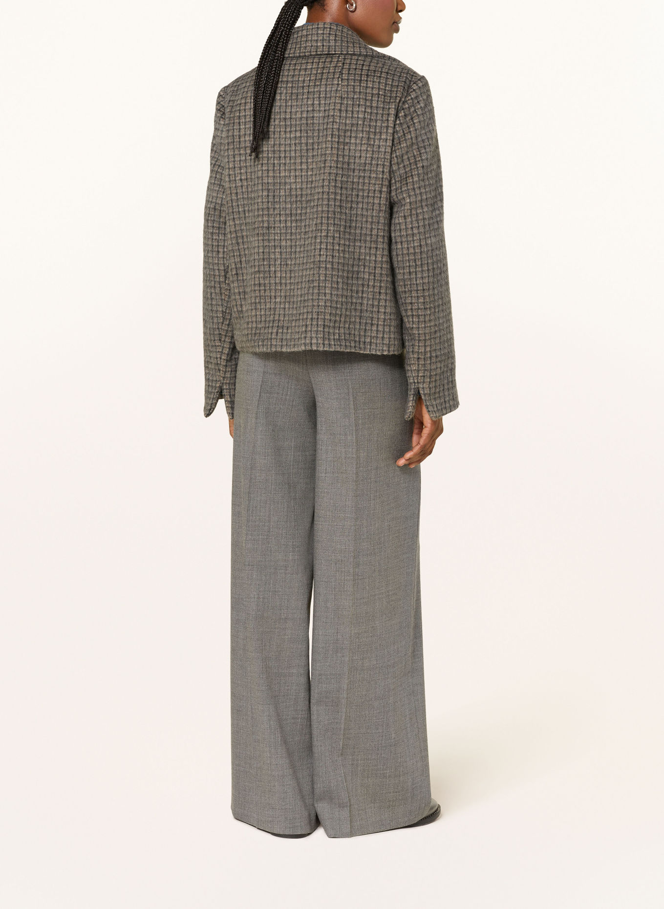 LUISA CERANO Kastenjacke: GRAU / BEIGE / DUNKELGRAU