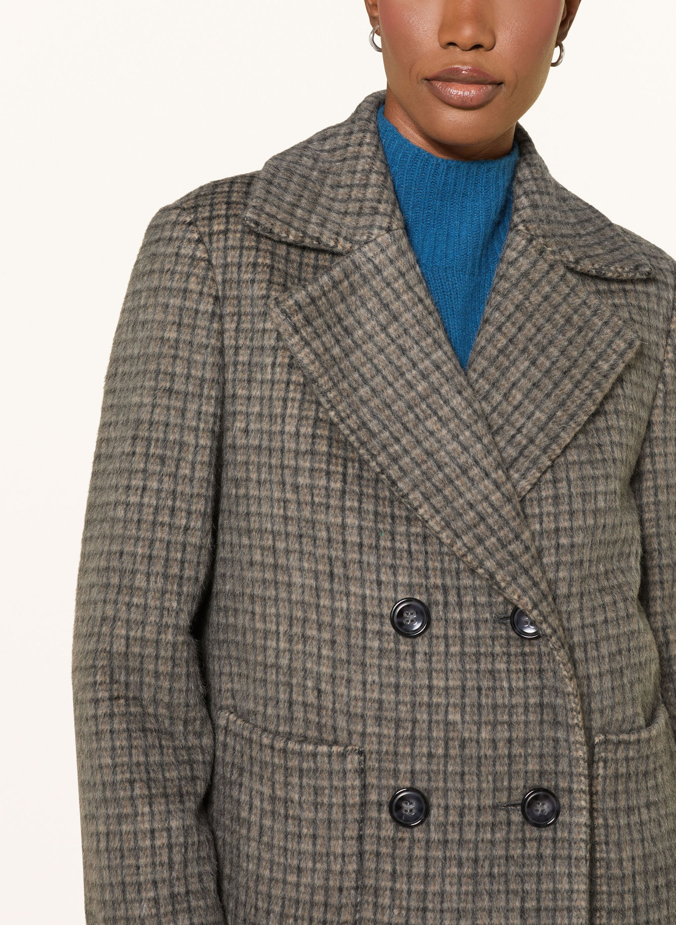 LUISA CERANO Kastenjacke: GRAU / BEIGE / DUNKELGRAU