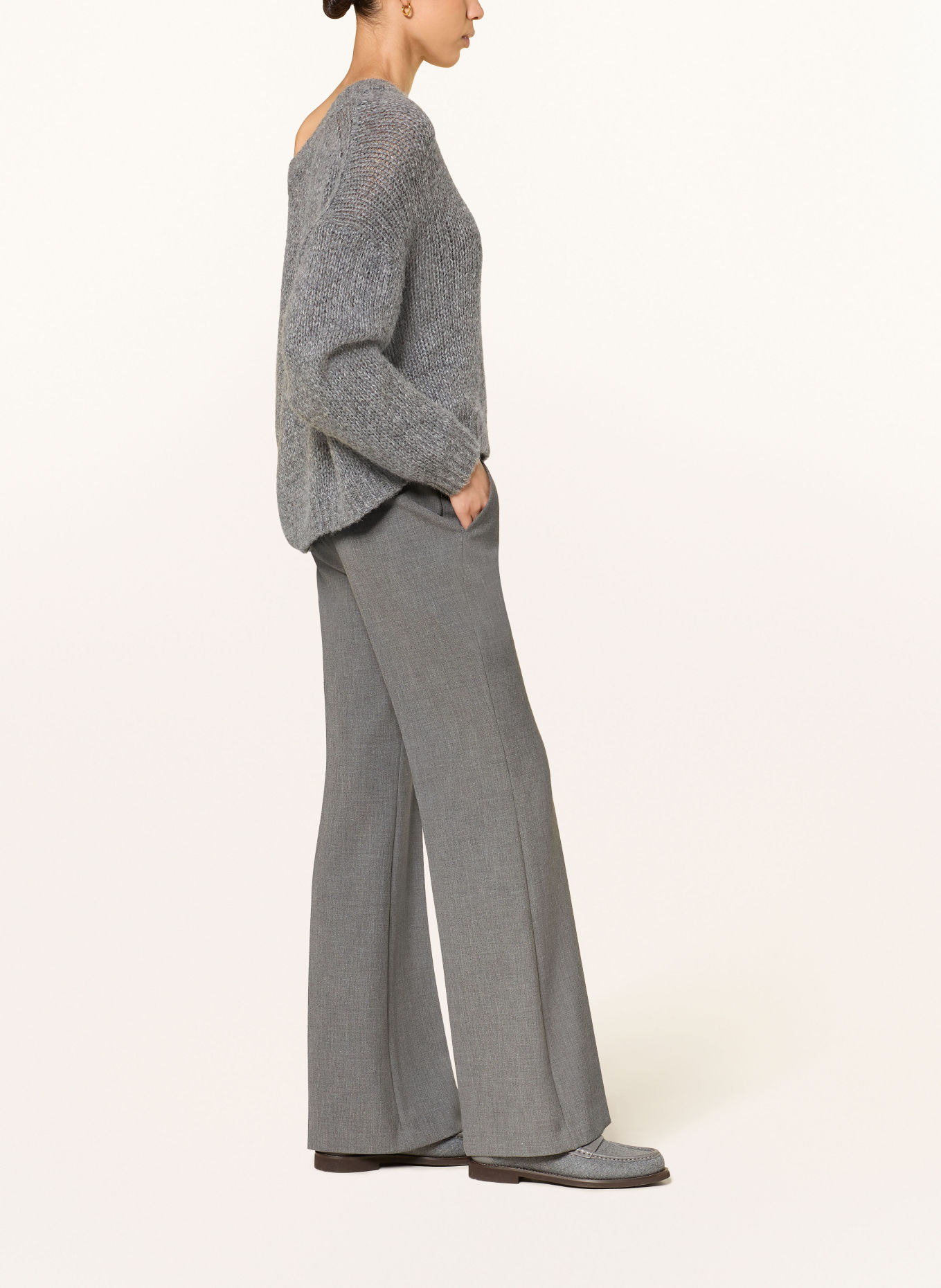 LUISA CERANO Trousers: DARK GRAY