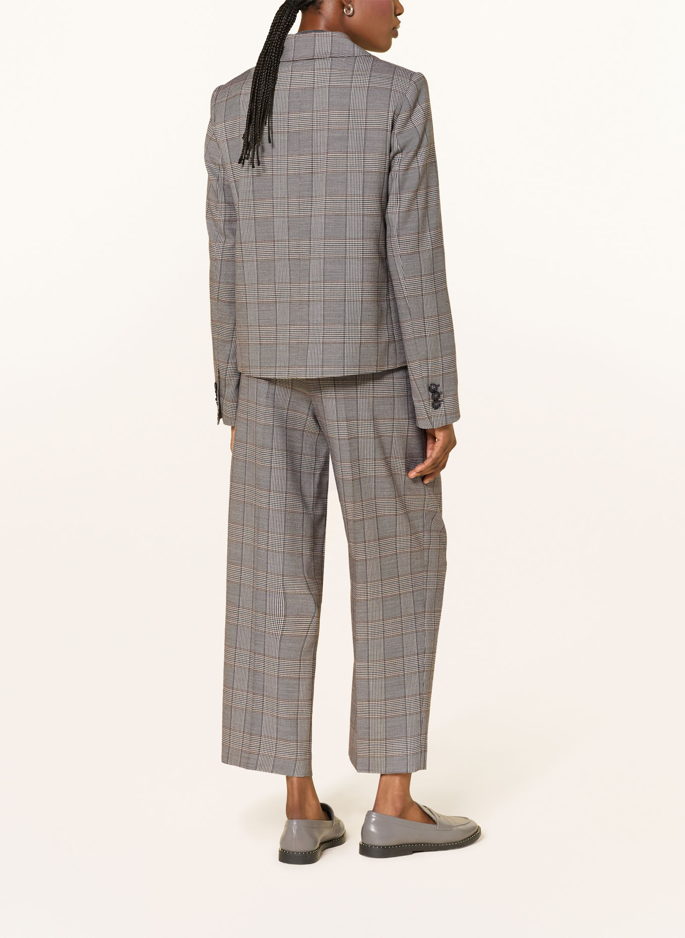 LUISA CERANO Blazer: GRIS / MARRON / NOIR