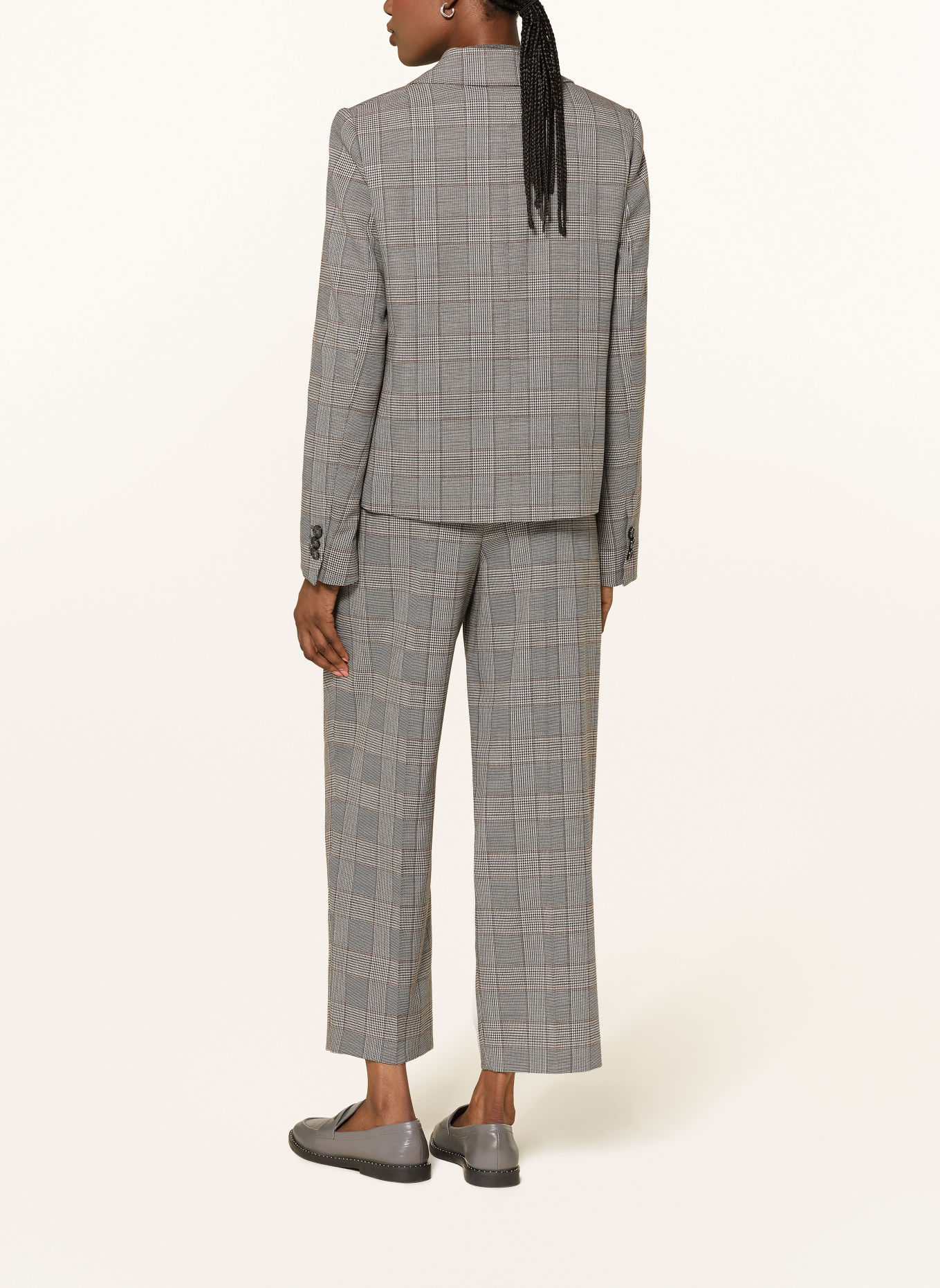 LUISA CERANO 7/8-Hose: GRAU / BRAUN / DUNKELGRAU