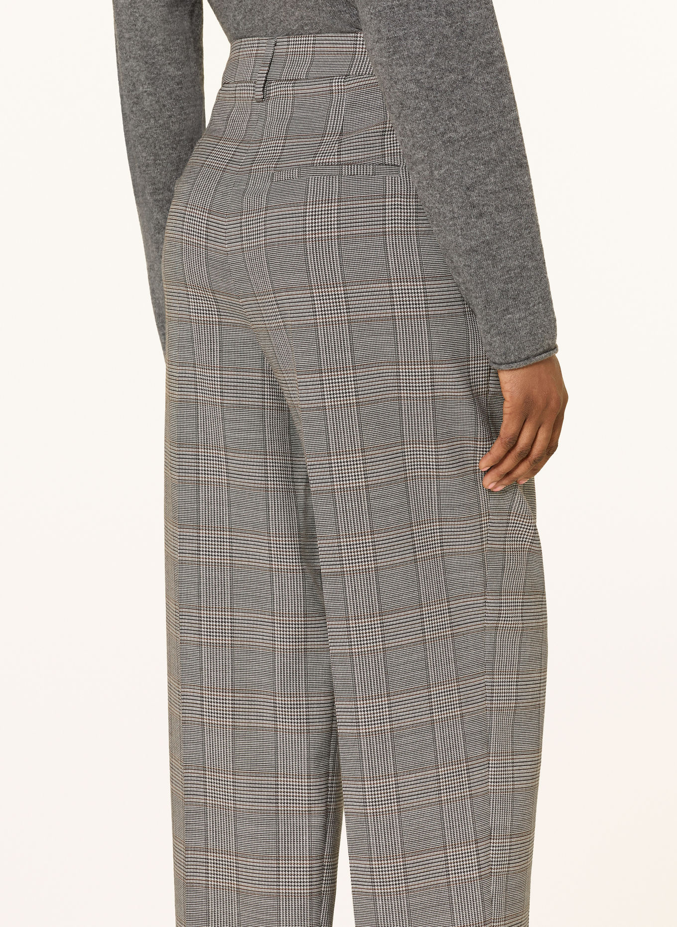 LUISA CERANO 7/8-Hose: GRAU / BRAUN / DUNKELGRAU
