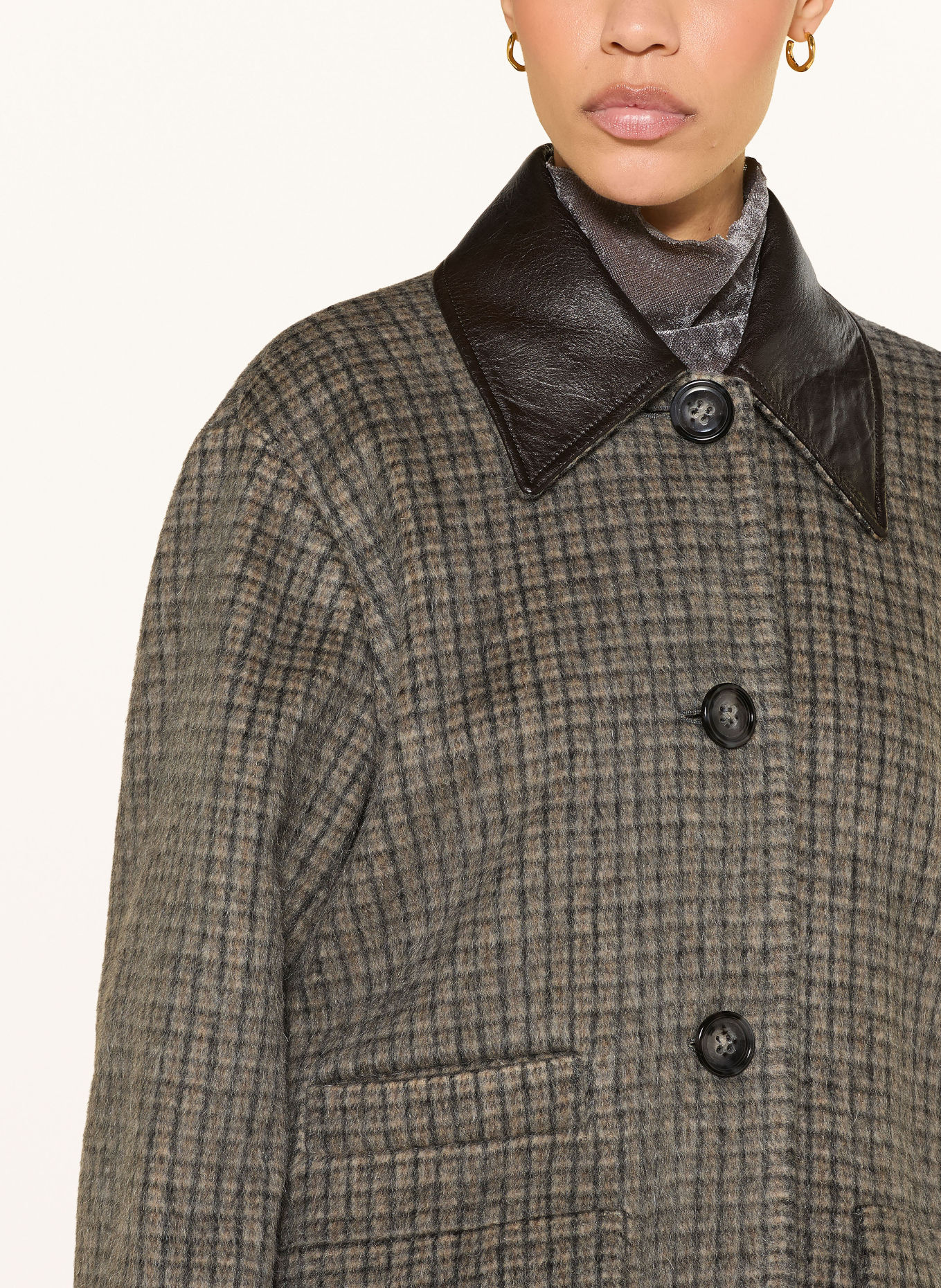 LUISA CERANO Surveste: GRIS / BEIGE / GRIS FONCÉ