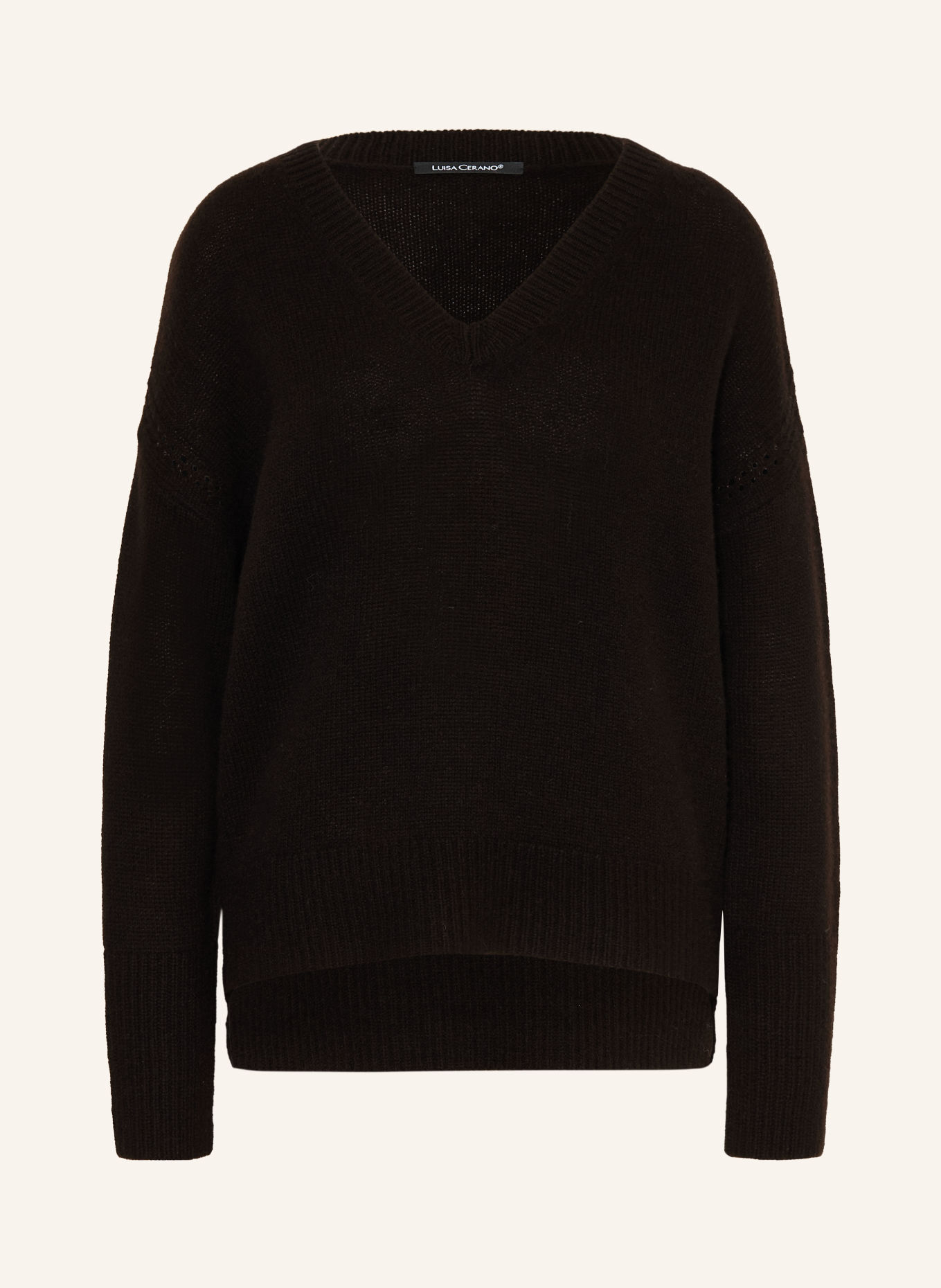 LUISA CERANO Sweater: DARK BROWN