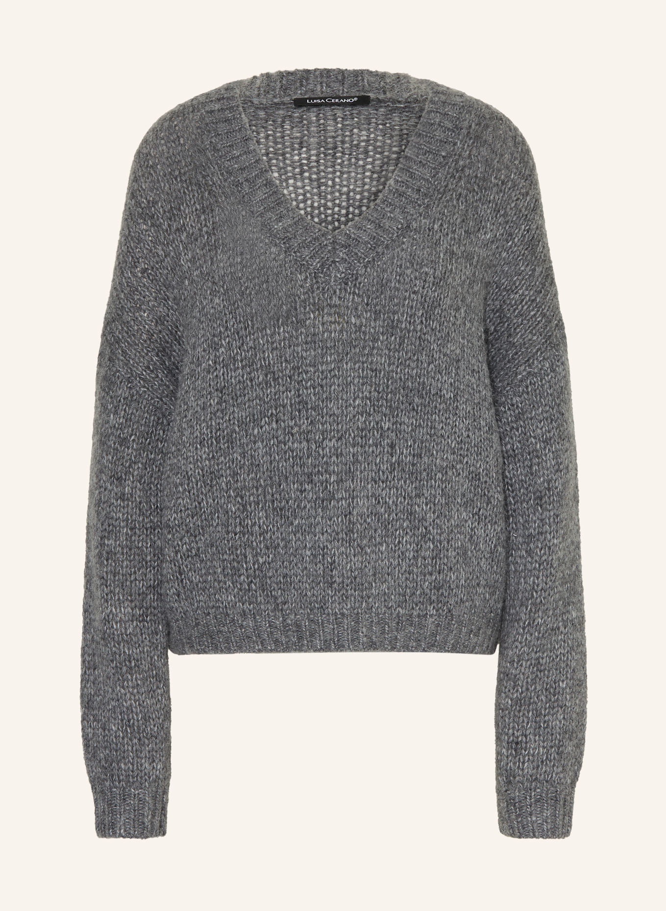LUISA CERANO Pullover mit Alpaka: GRAU