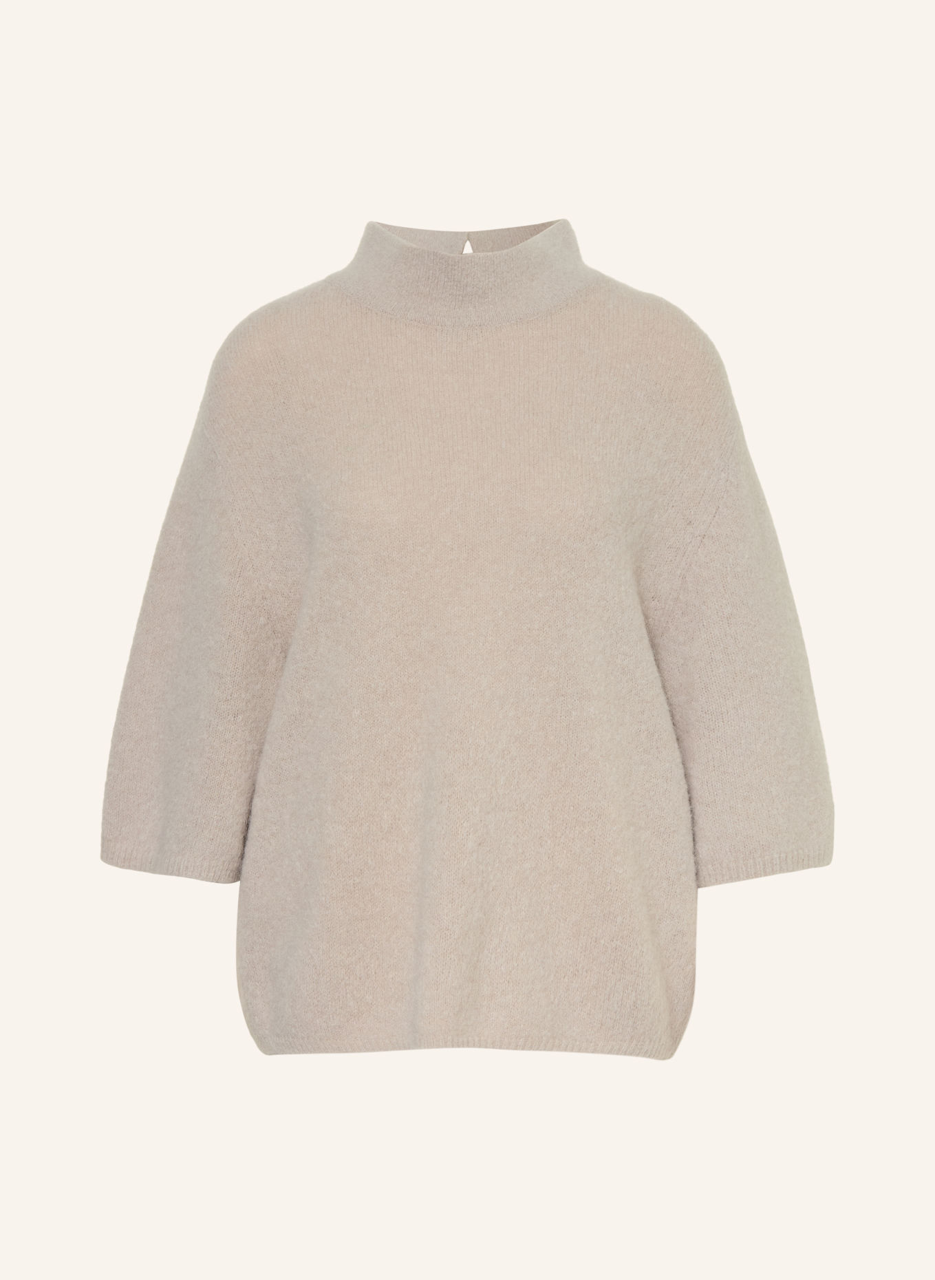 LUISA CERANO 3/4-sleeve sweater made of alpaca: TAUPE