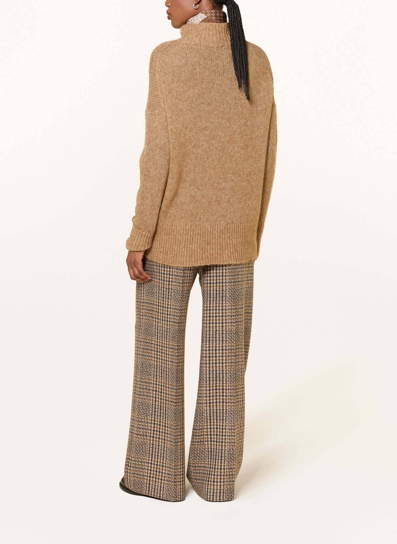 LUISA CERANO Pull avec aplat: BEIGE