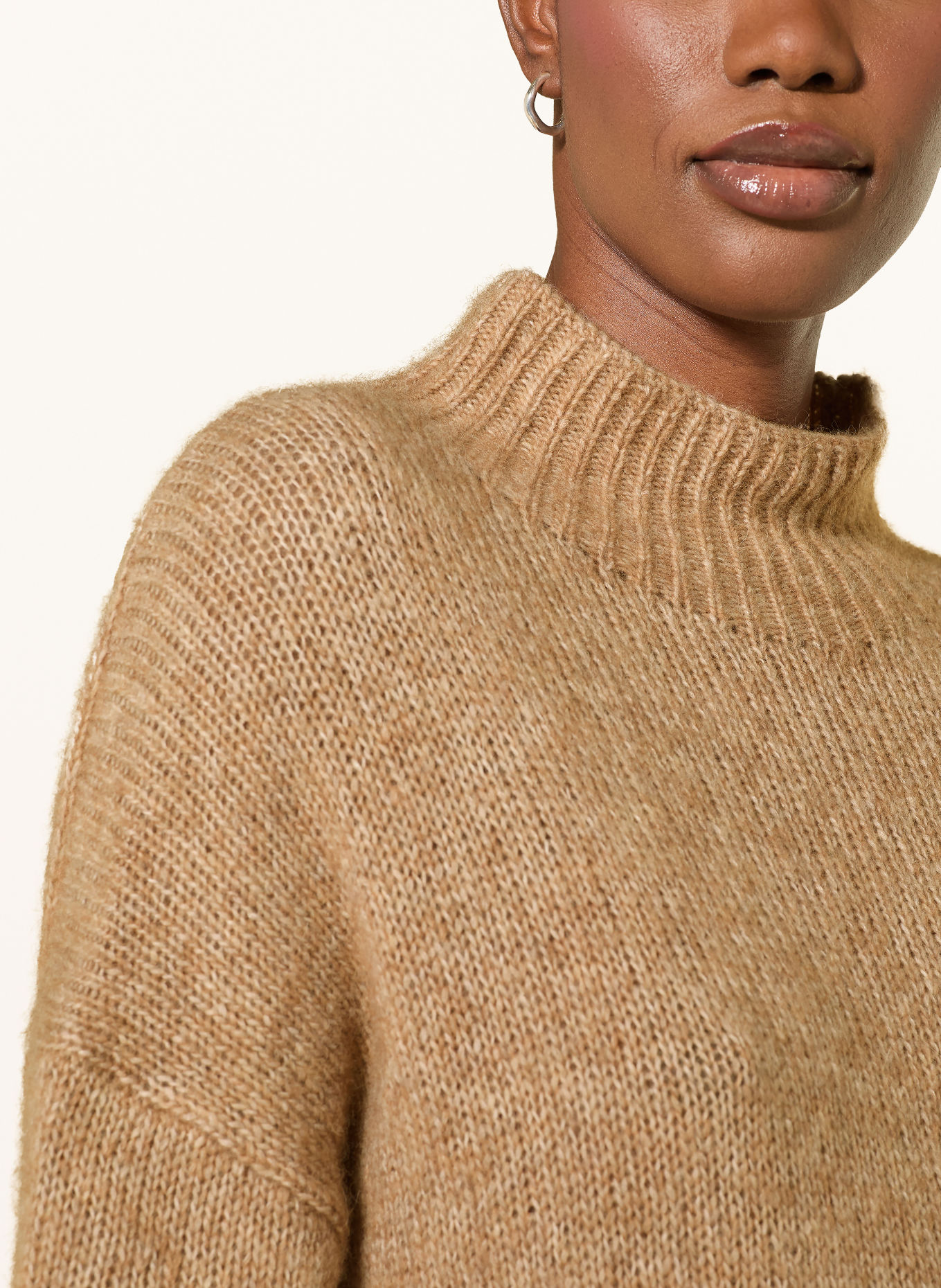 LUISA CERANO Pull avec aplat: BEIGE