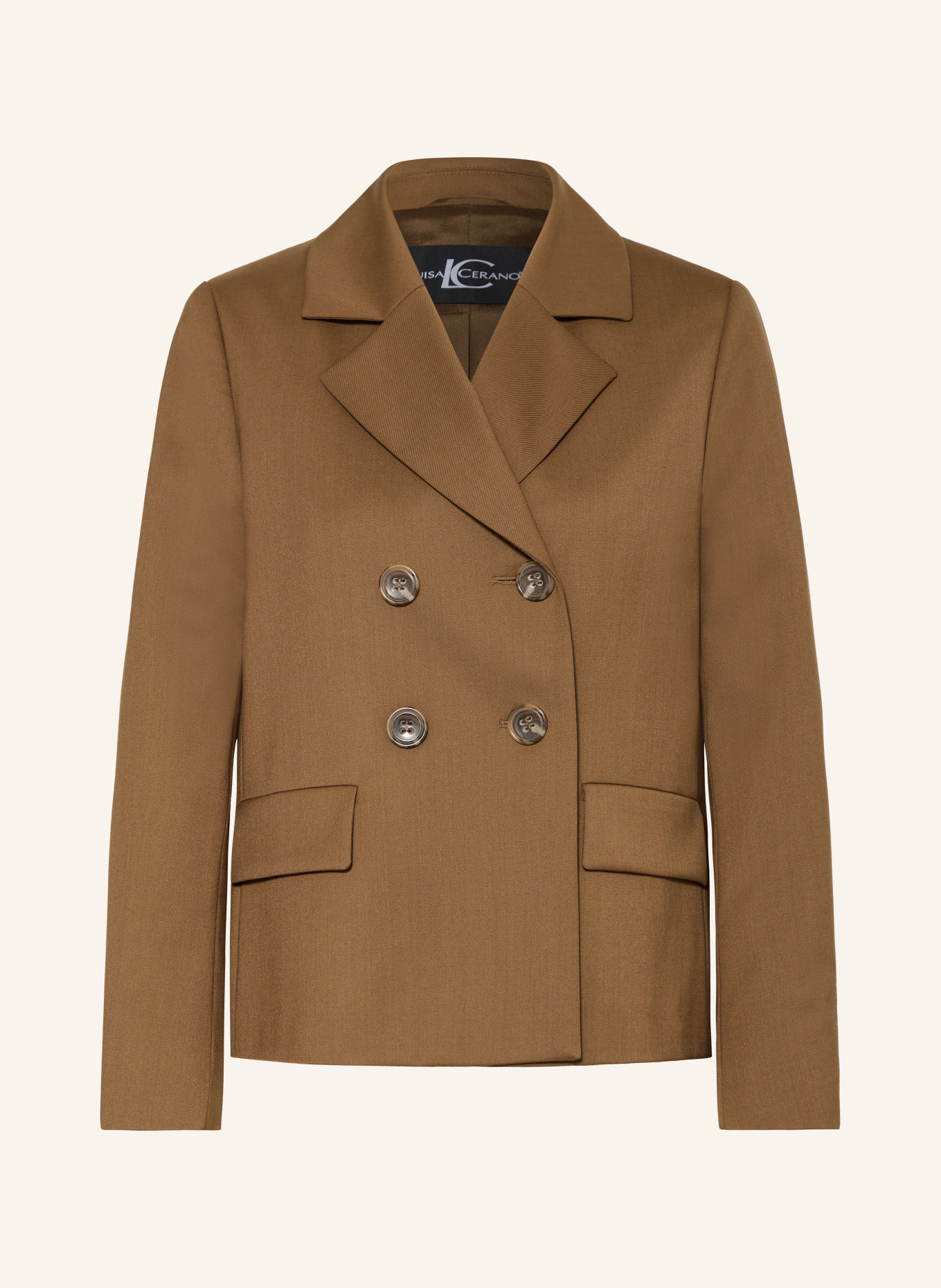 LUISA CERANO Blazer: COGNAC