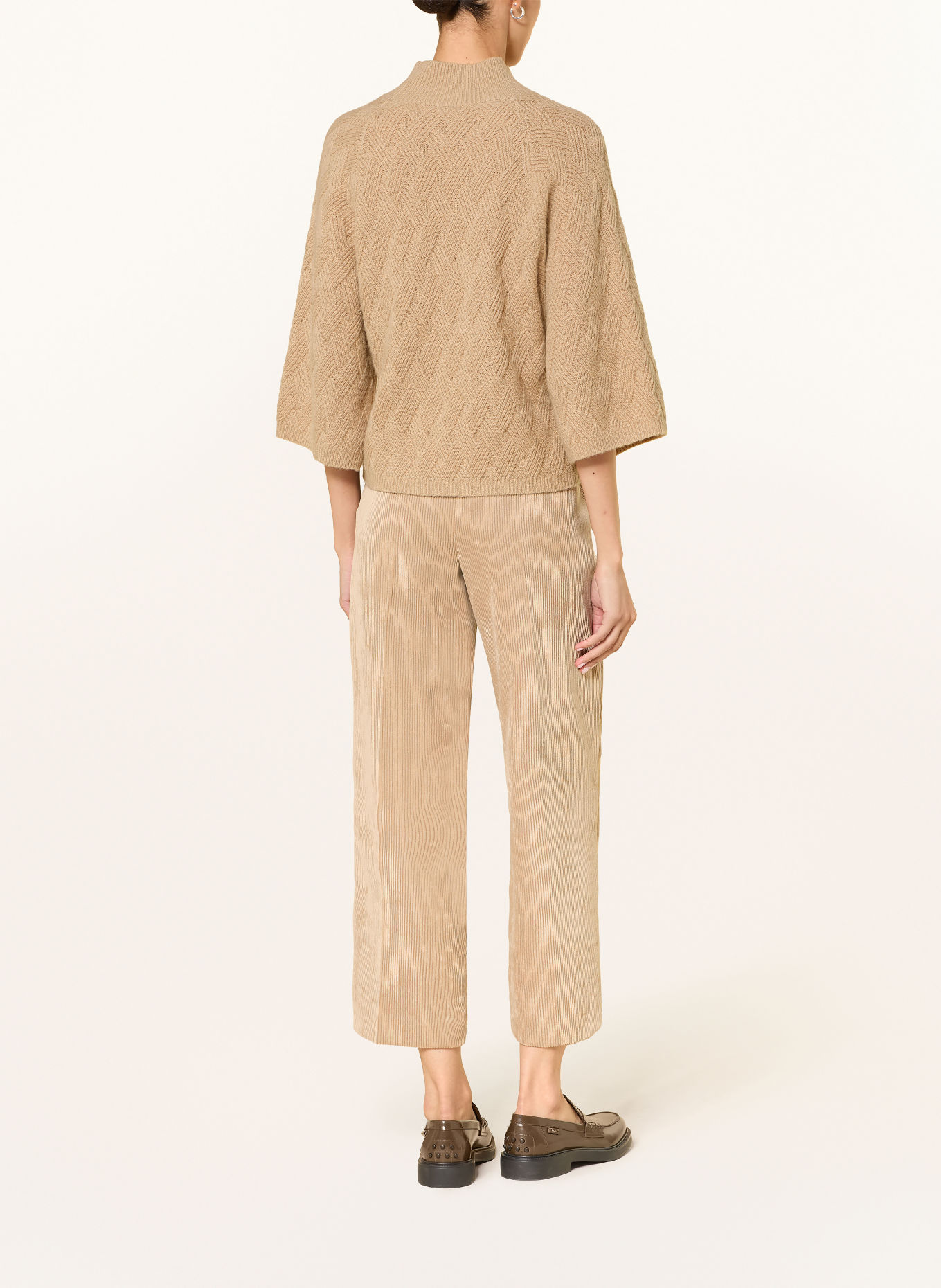 LUISA CERANO Pullover mit 3/4-Arm: BEIGE