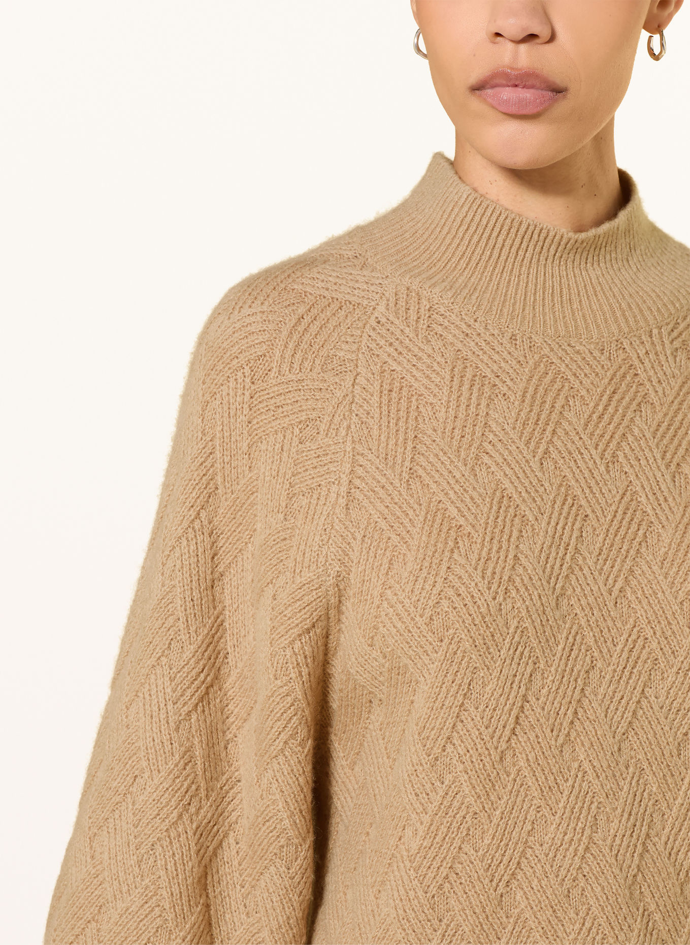 LUISA CERANO Pullover mit 3/4-Arm: BEIGE