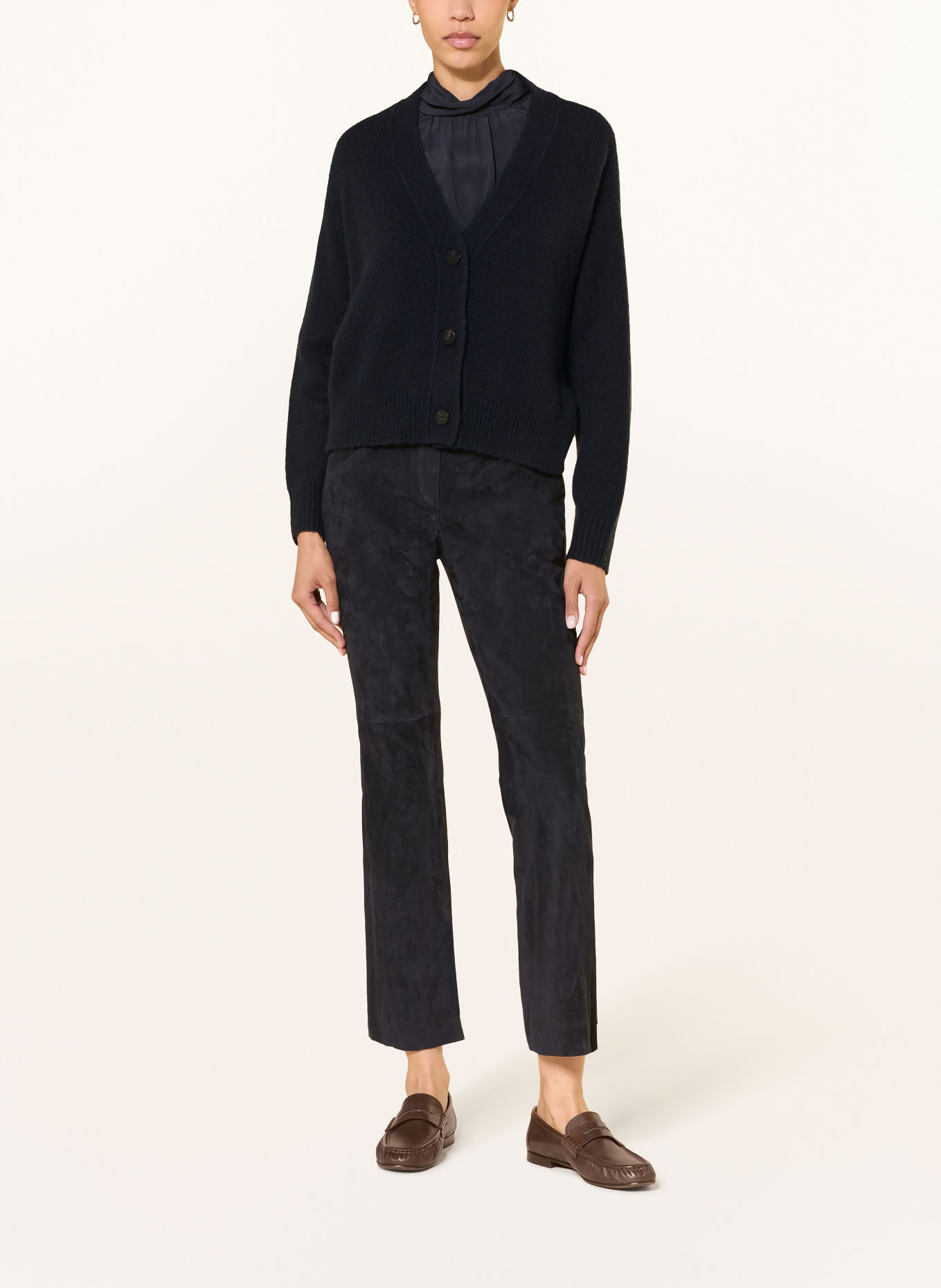 LUISA CERANO Cardigan: DARK BLUE