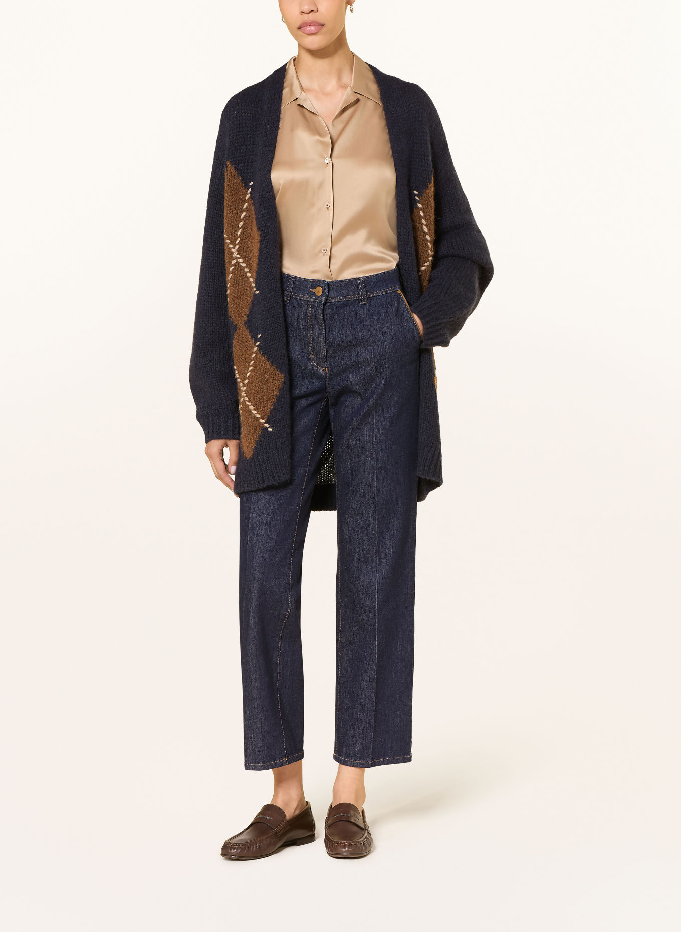 LUISA CERANO Straight jeans: 252 blue