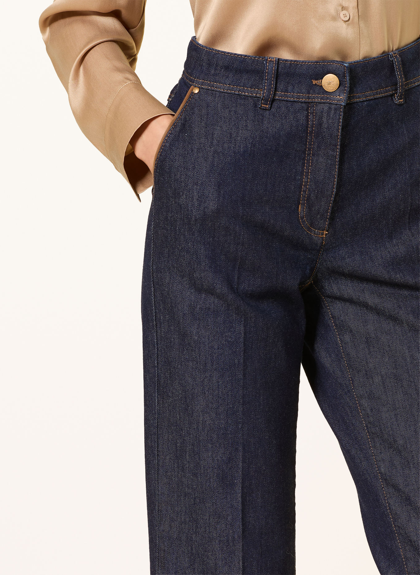 LUISA CERANO Straight jeans: 252 blue