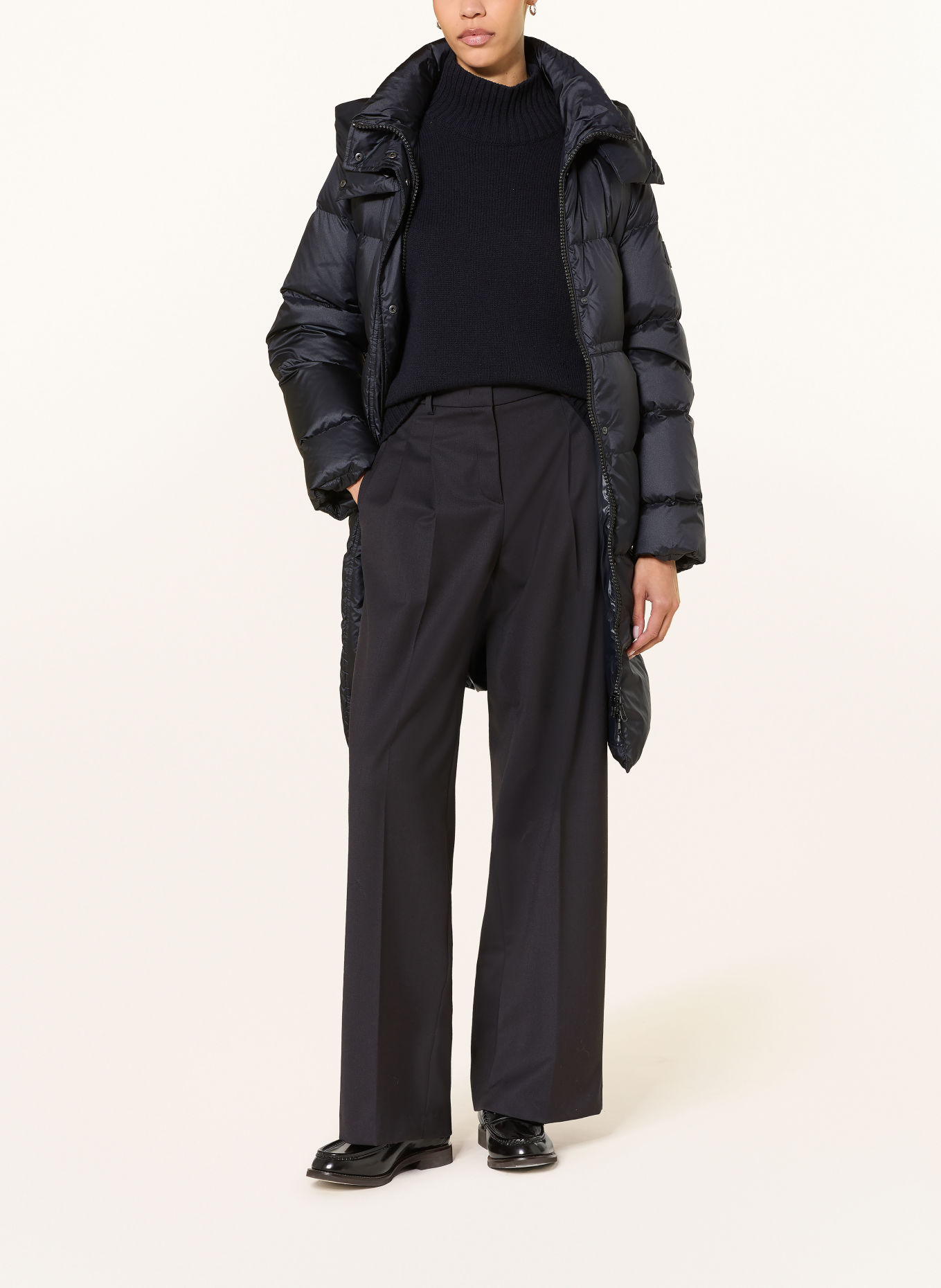 LUISA CERANO Pantalon palazzo: BLEU FONCÉ