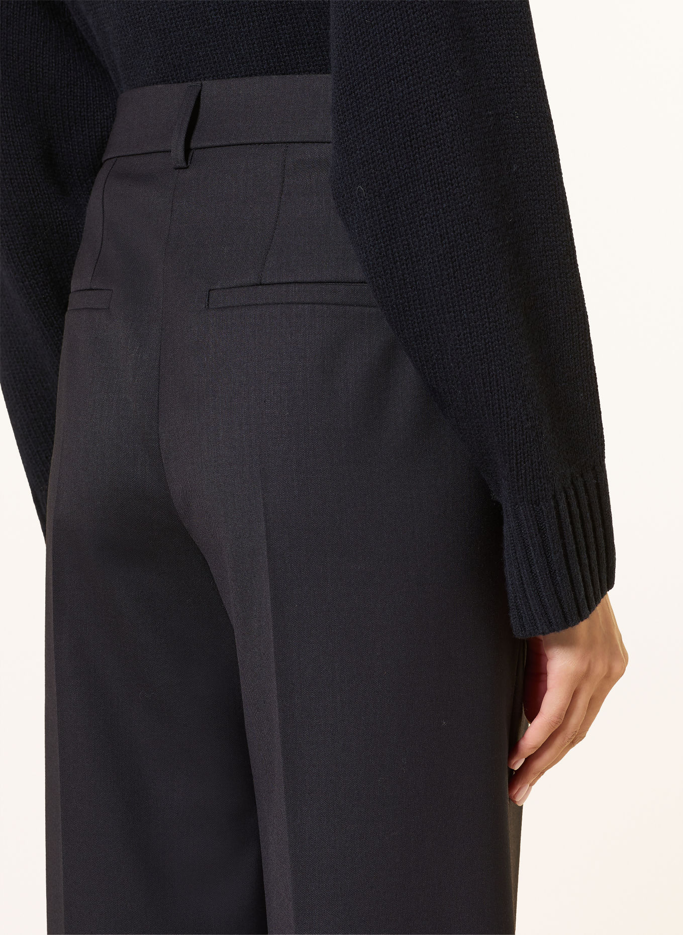 LUISA CERANO Pantalon palazzo: BLEU FONCÉ