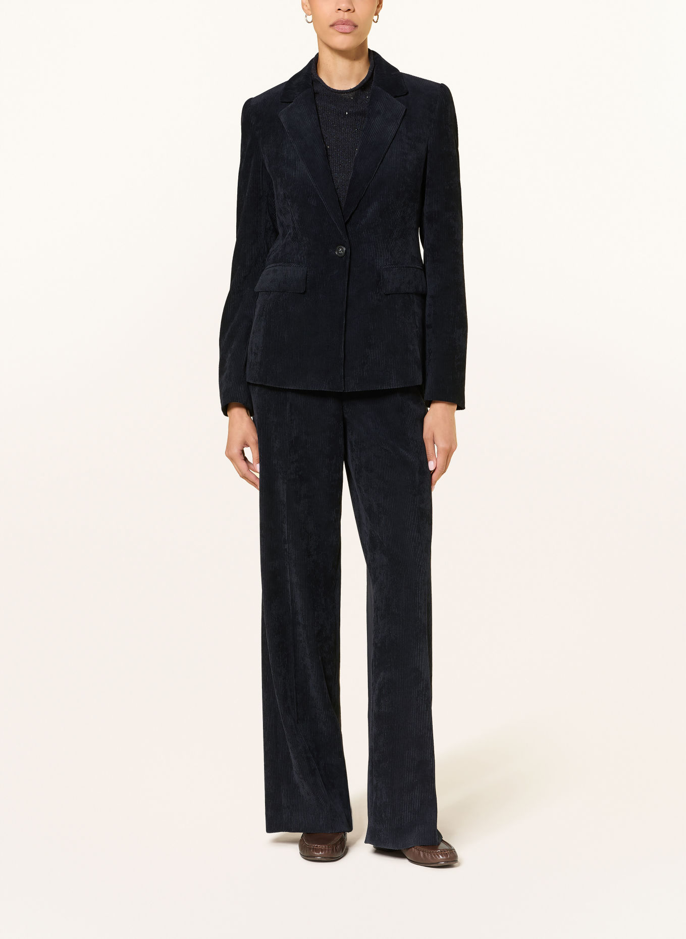 LUISA CERANO Cordblazer: DUNKELBLAU