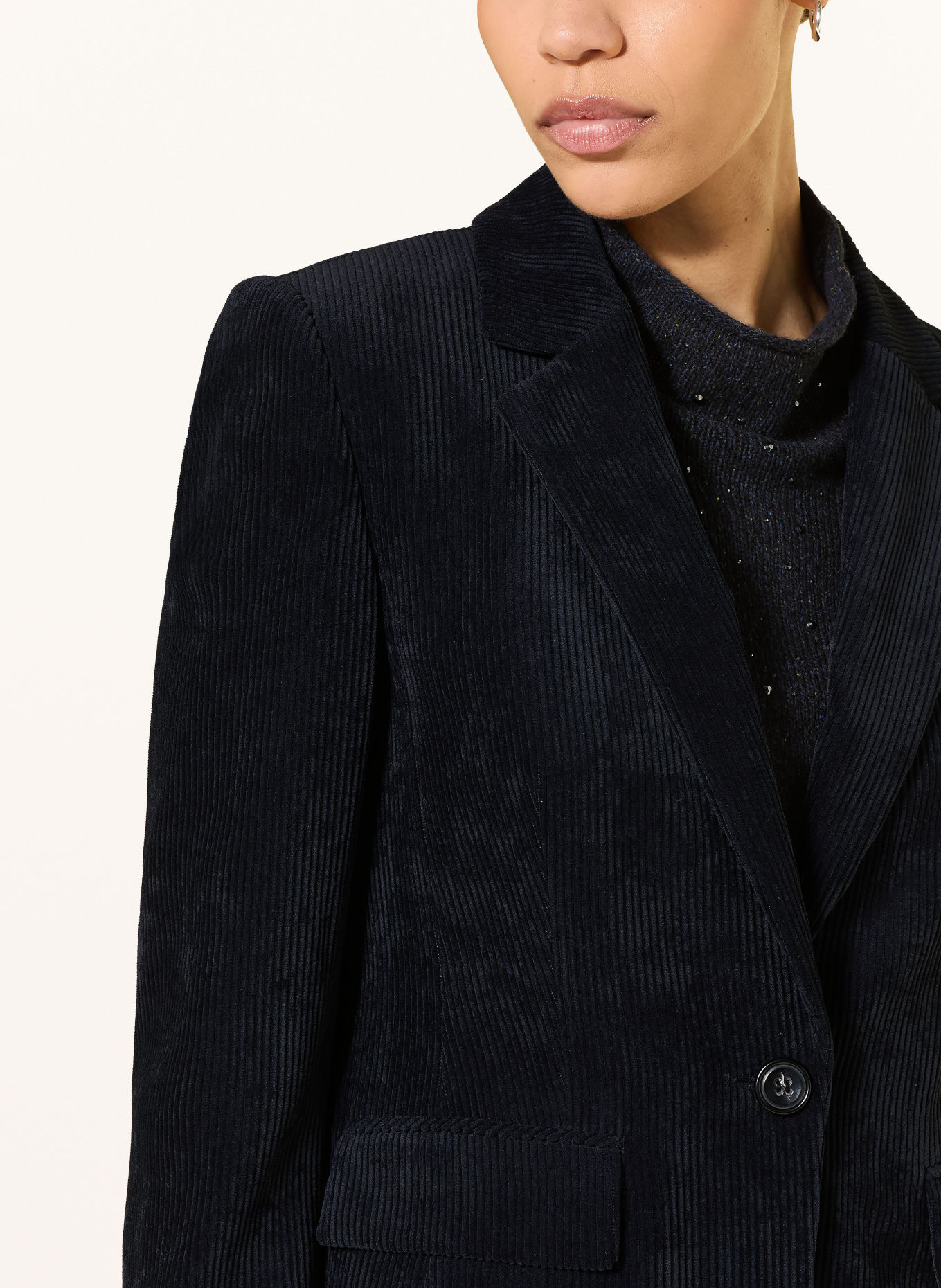 LUISA CERANO Cordblazer: DUNKELBLAU