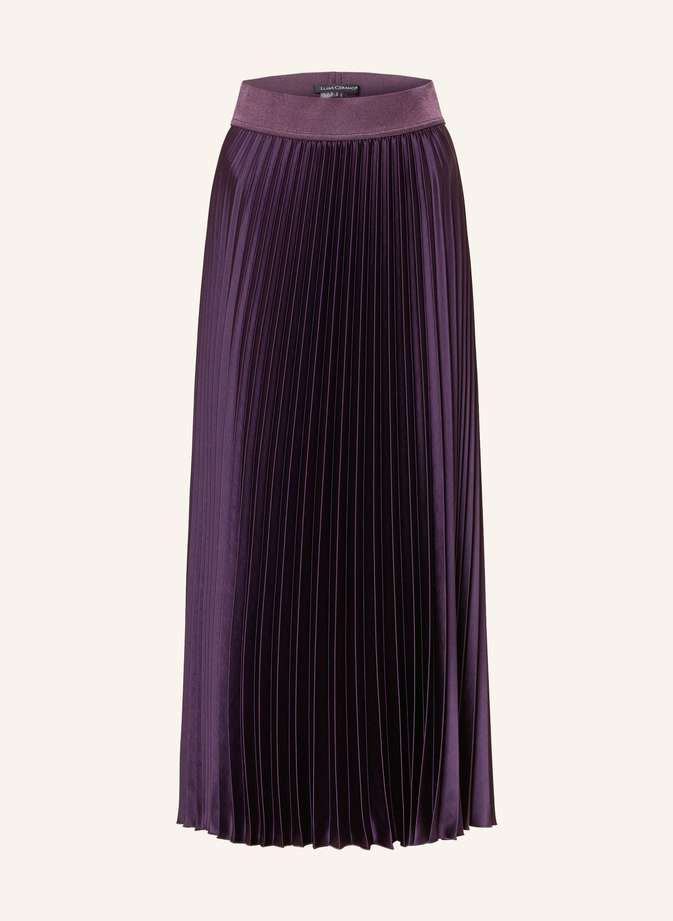 LUISA CERANO Pleated skirt: DARK PURPLE
