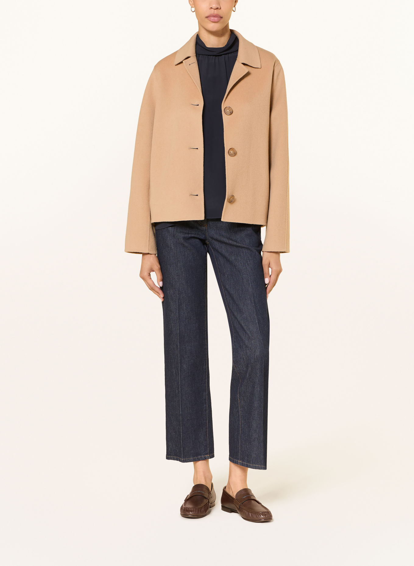 LUISA CERANO Jacket: LIGHT BROWN
