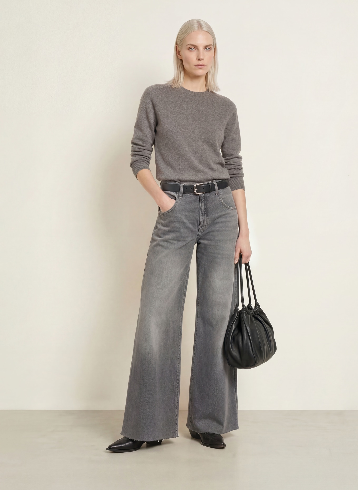REPEAT Kasjmiertrui: TAUPE