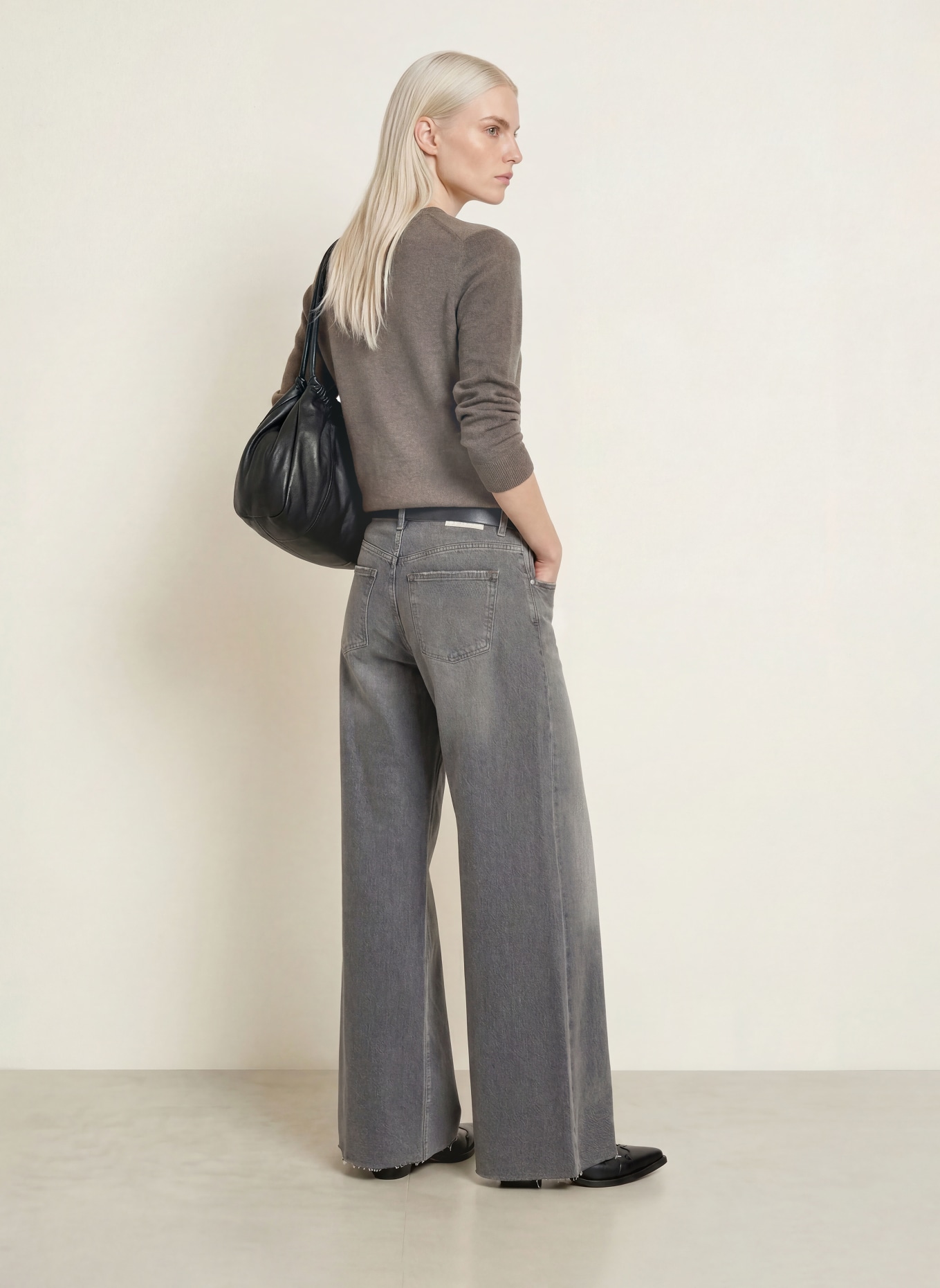 REPEAT Kasjmiertrui: TAUPE