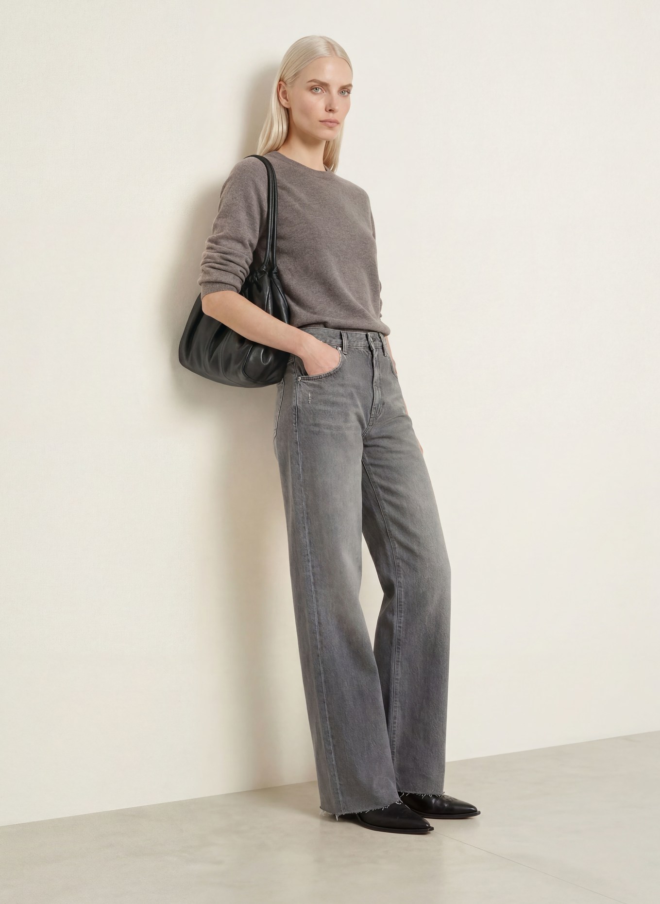 REPEAT Kasjmiertrui: TAUPE