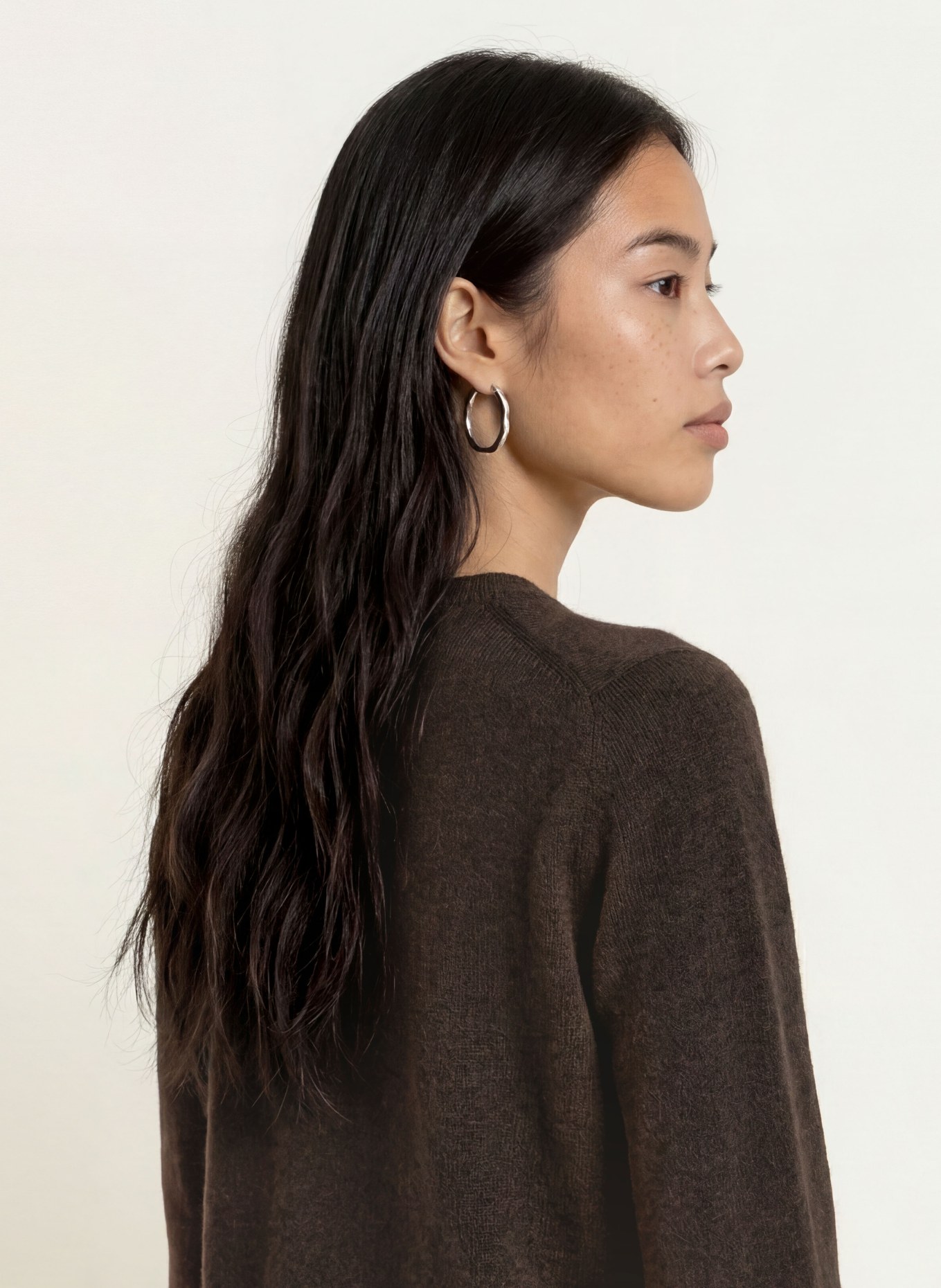 REPEAT Kasjmiertrui: MARRON FONCÉ