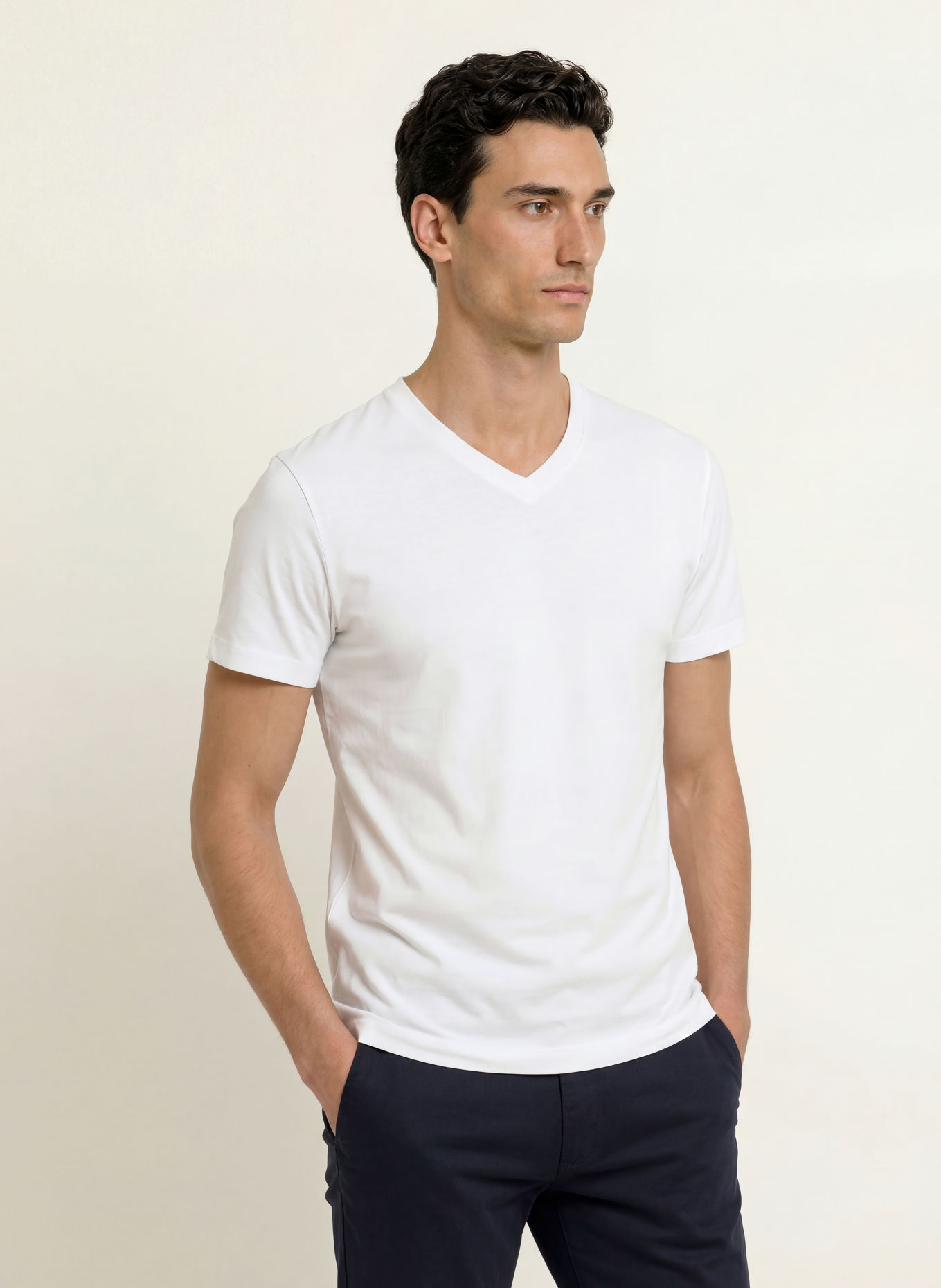 STROKESMAN'S 2er-Pack T-Shirts: WEISS