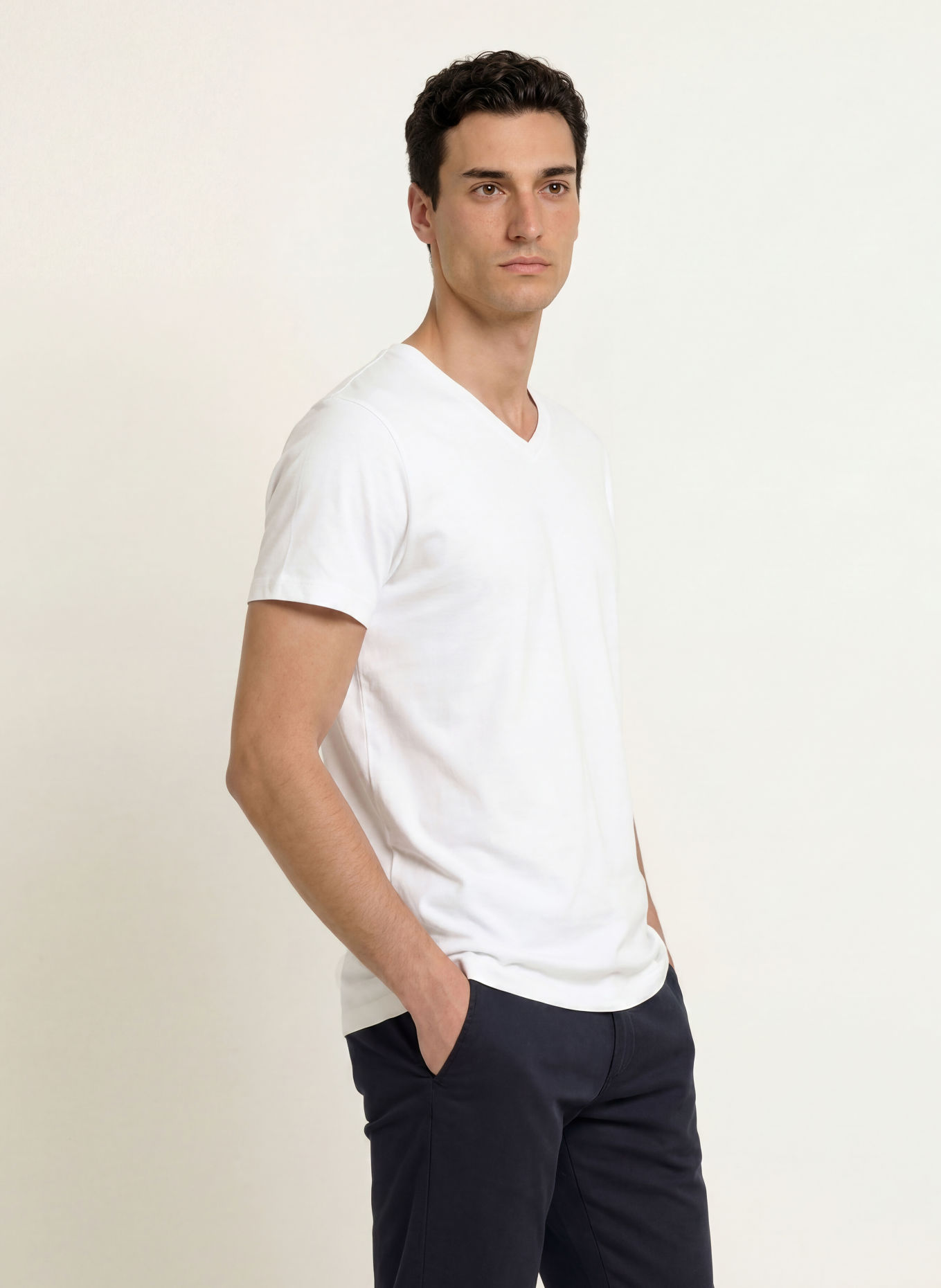 STROKESMAN'S 2er-Pack T-Shirts: WEISS