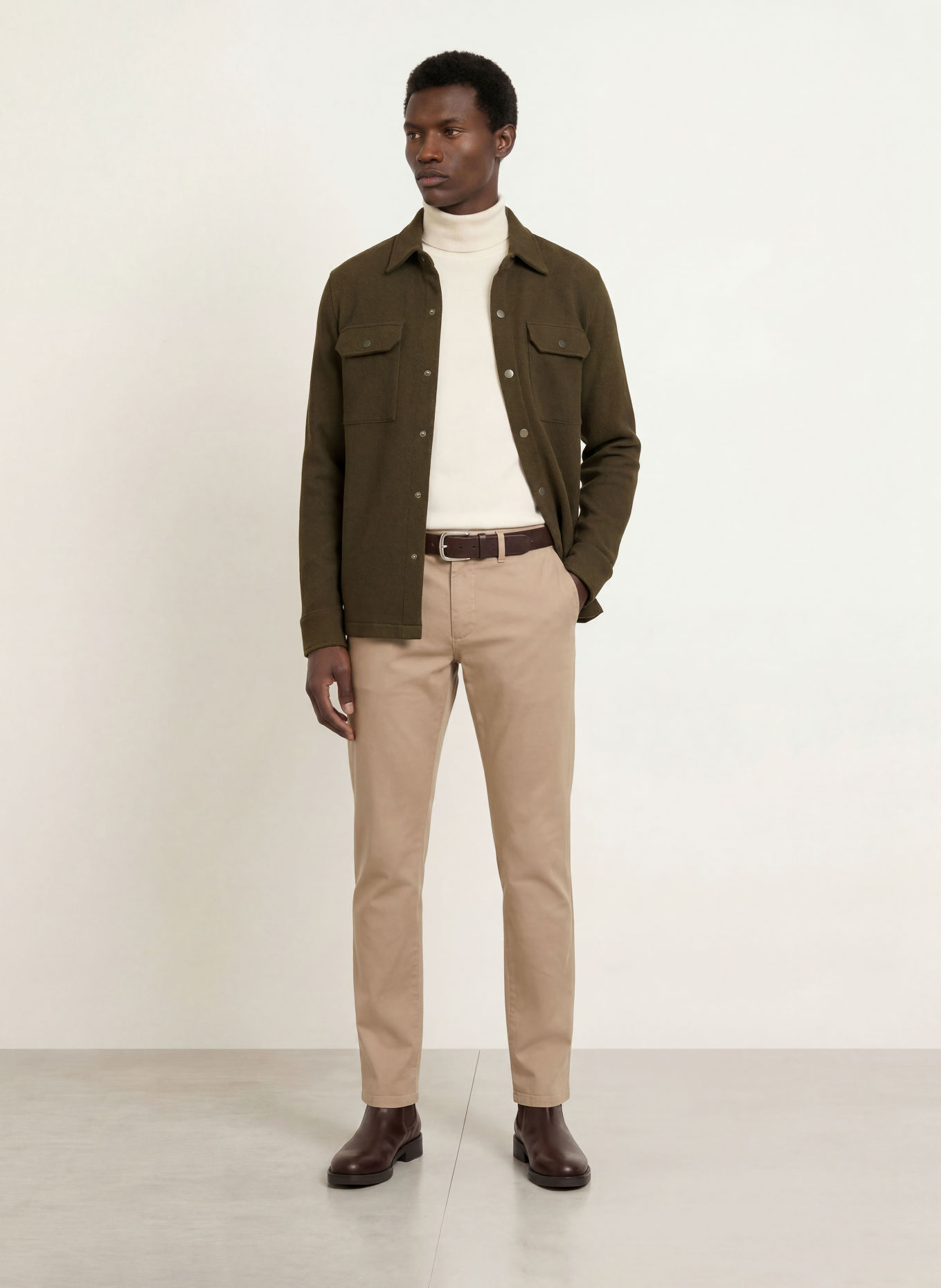 STROKESMAN'S Overjacket: OLIVEN