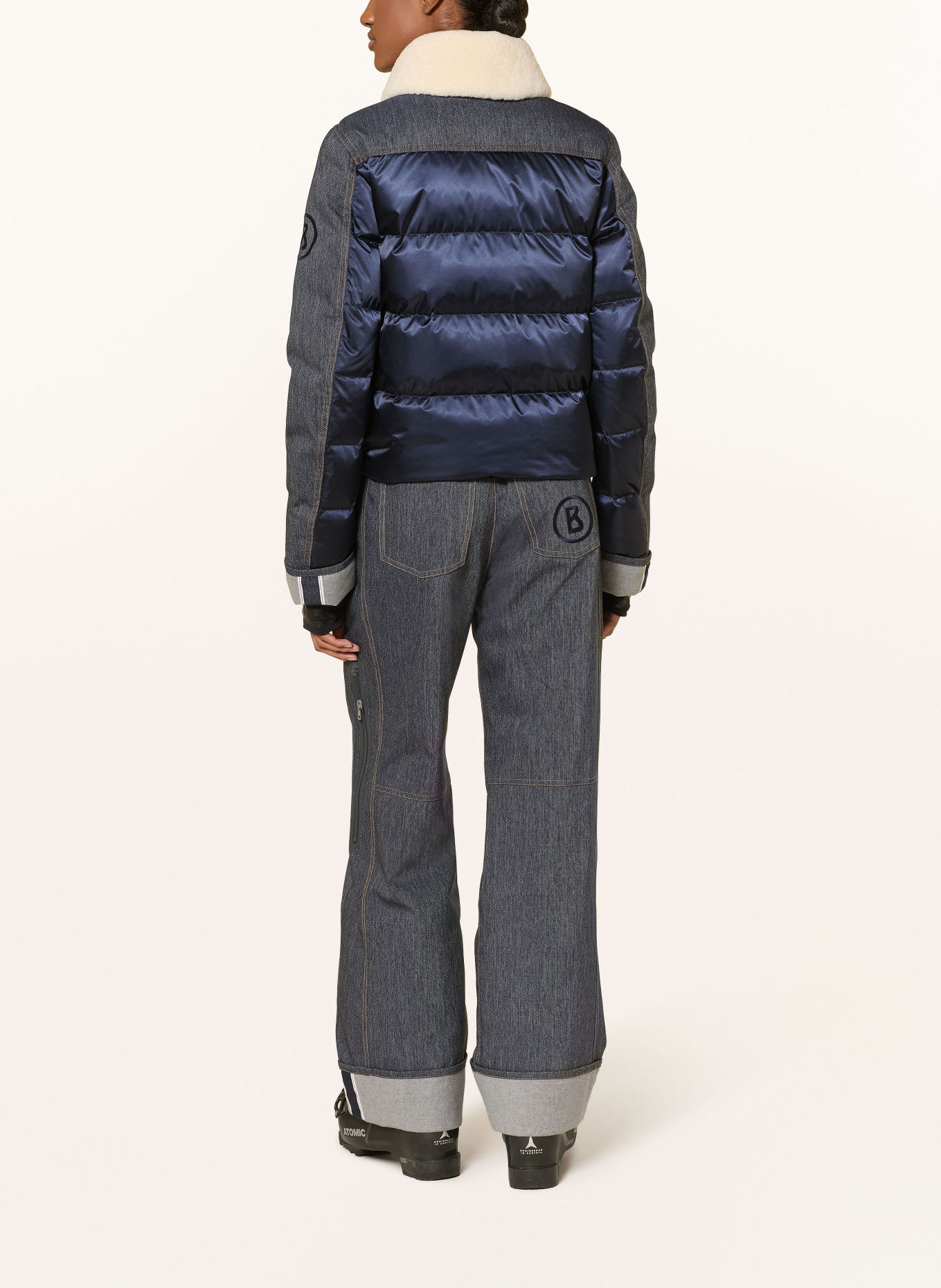 BOGNER Daunen-Skijacke DENA-LD: BLAU / CREME
