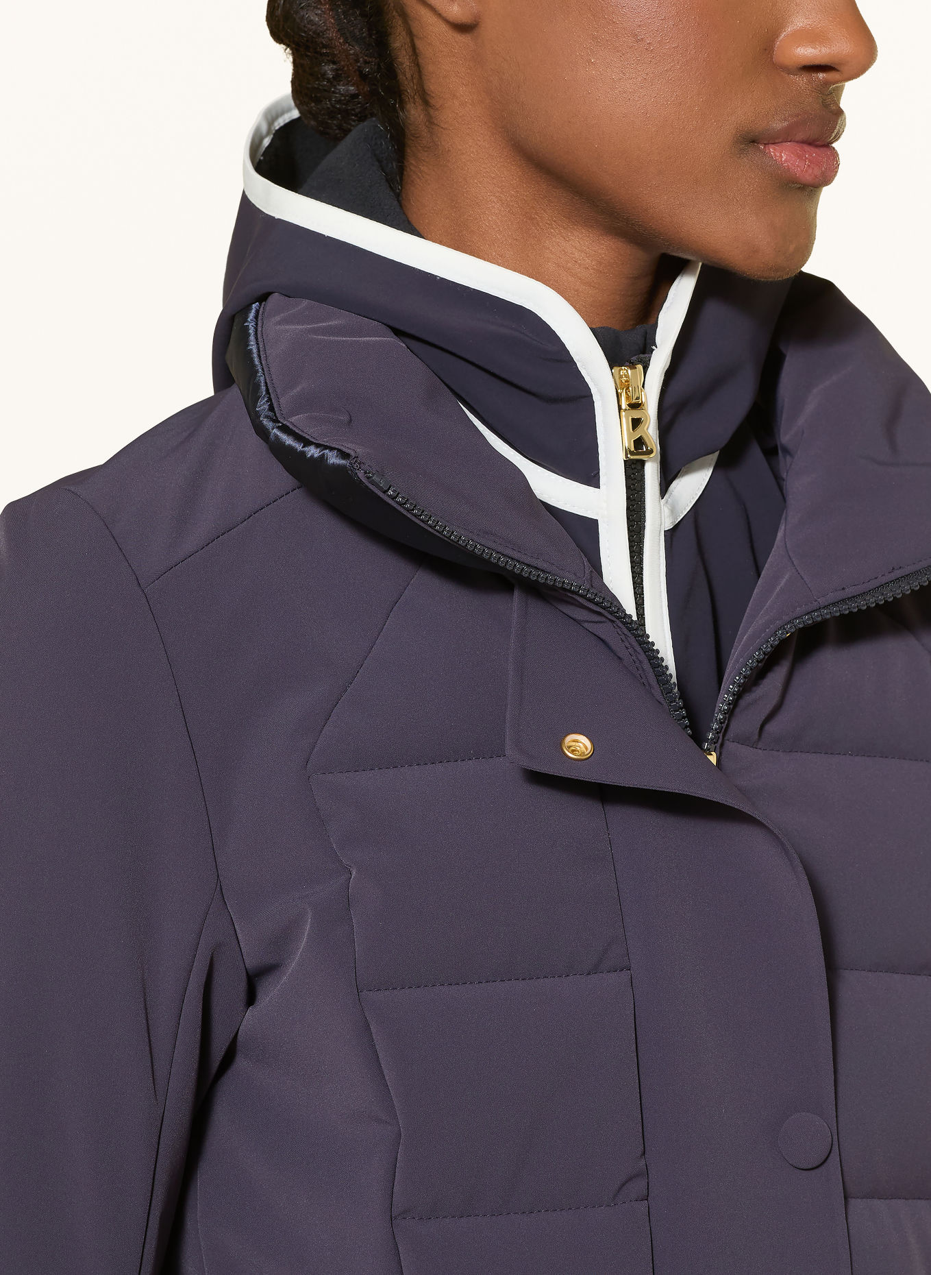 BOGNER Skijacke ELVA: DUNKELBLAU / WEISS