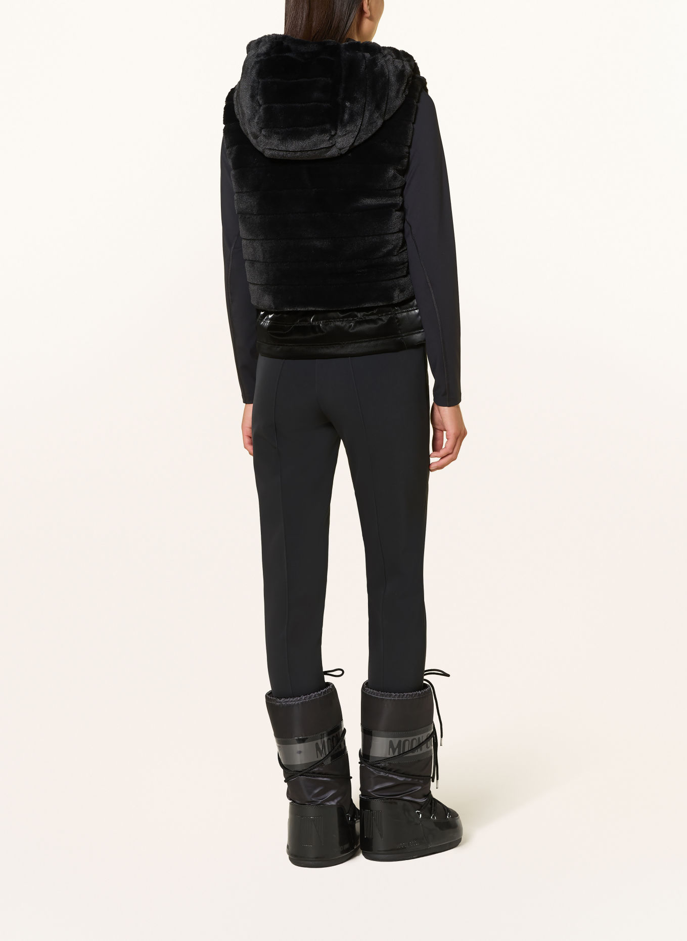 BOGNER Skibroek met voetband ELAINE: ZWART