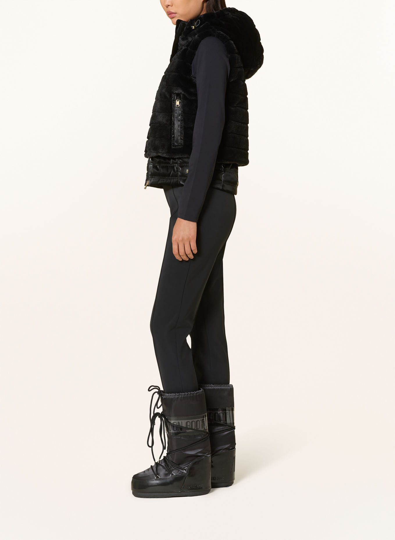 BOGNER Skibroek met voetband ELAINE: ZWART