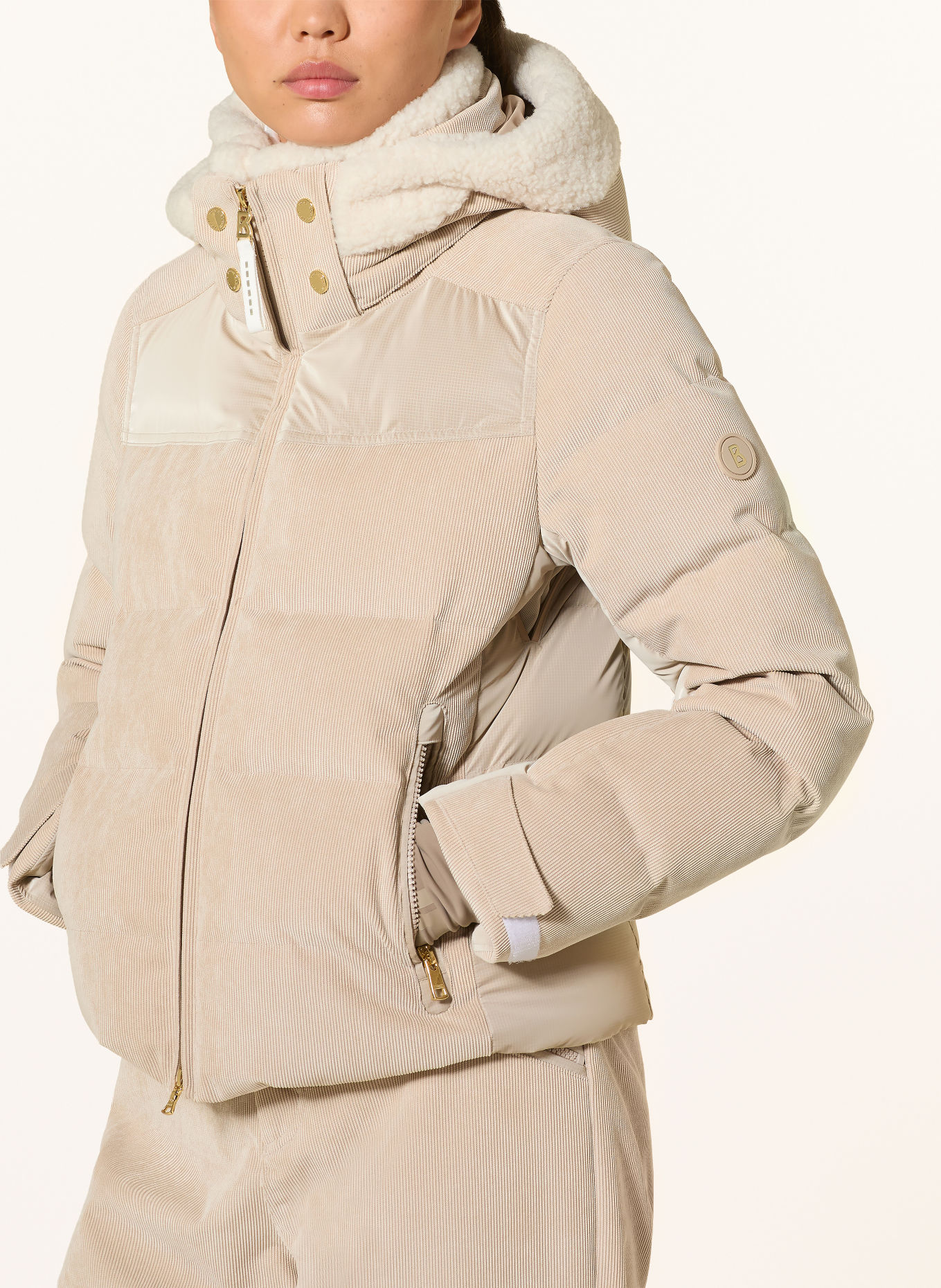 BOGNER Donzen ski-jas MINU-D: BEIGE / CRÈME