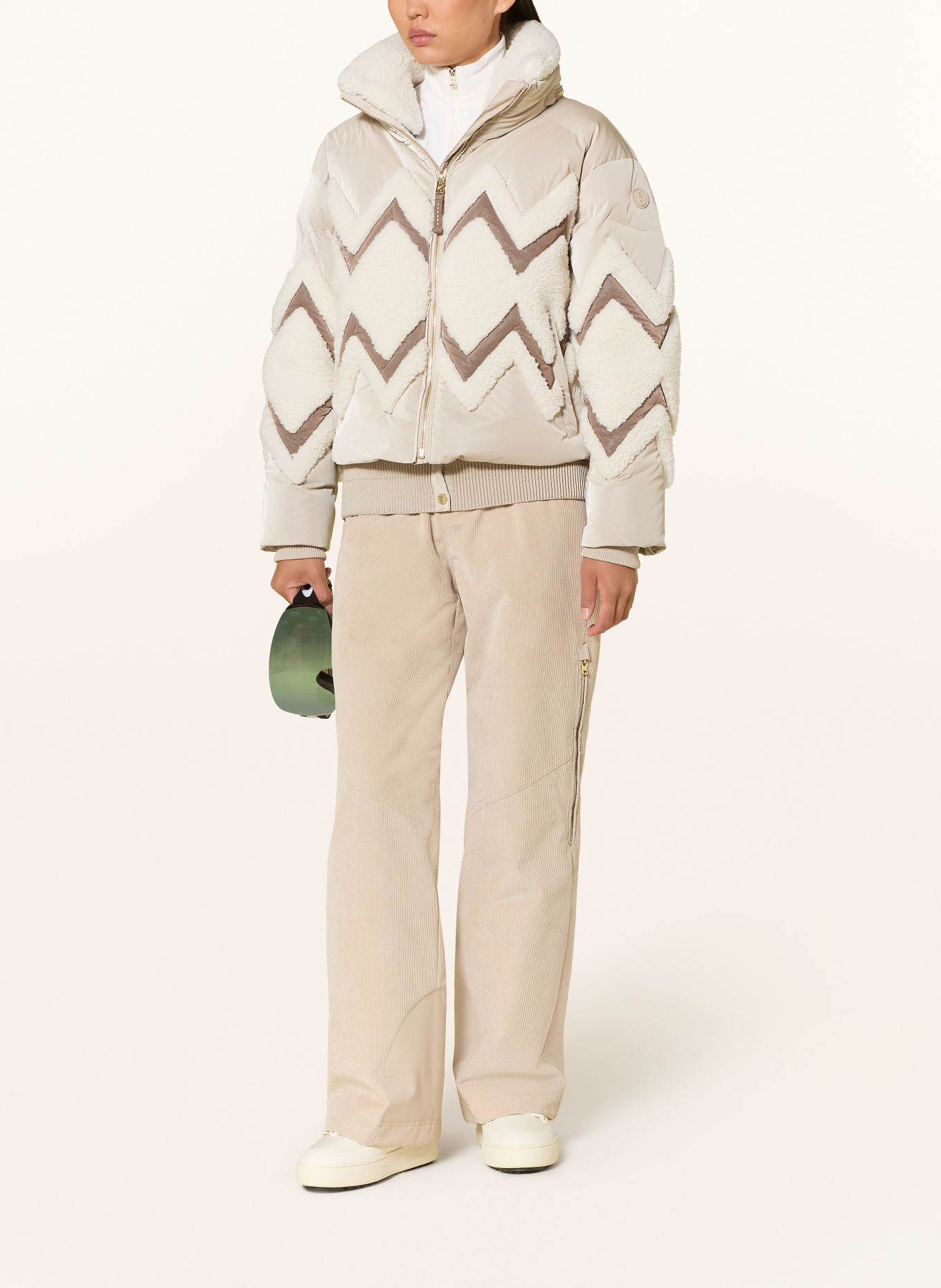 BOGNER Donzen ski-jas VAYA-D: BEIGE / BRUIN / CRÈME