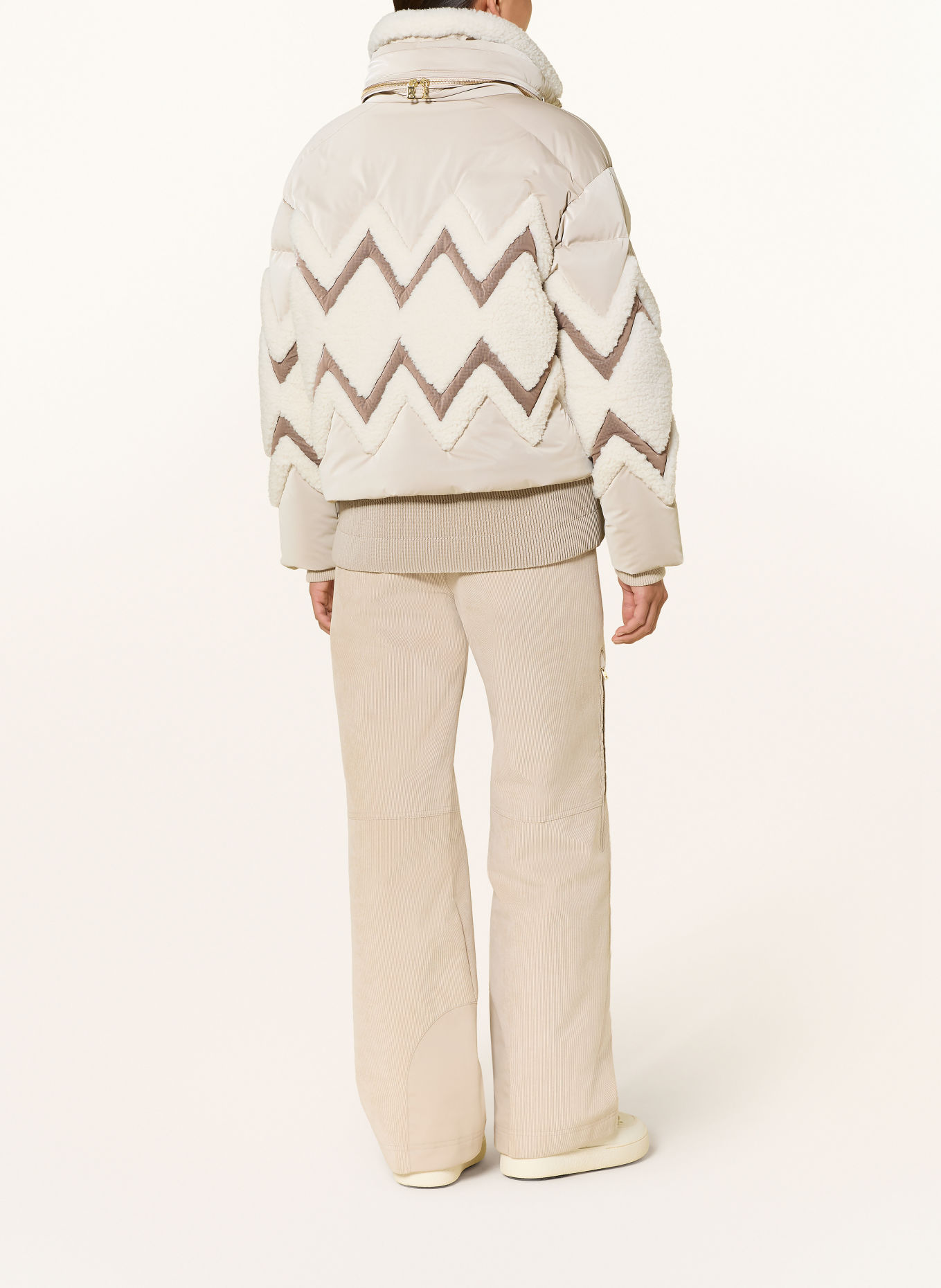 BOGNER Donzen ski-jas VAYA-D: BEIGE / BRUIN / CRÈME