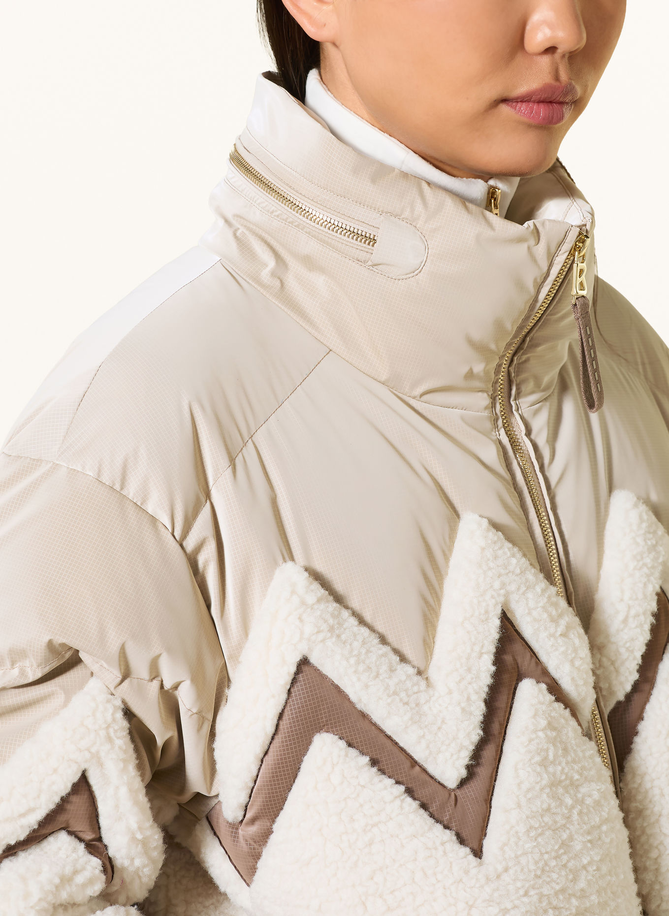 BOGNER Donzen ski-jas VAYA-D: BEIGE / BRUIN / CRÈME