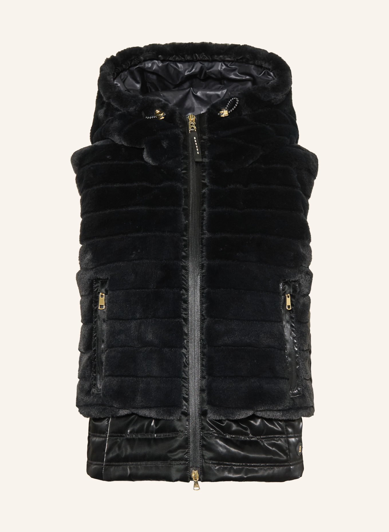 BOGNER Fleece bodywarmer MANDA-D: ZWART