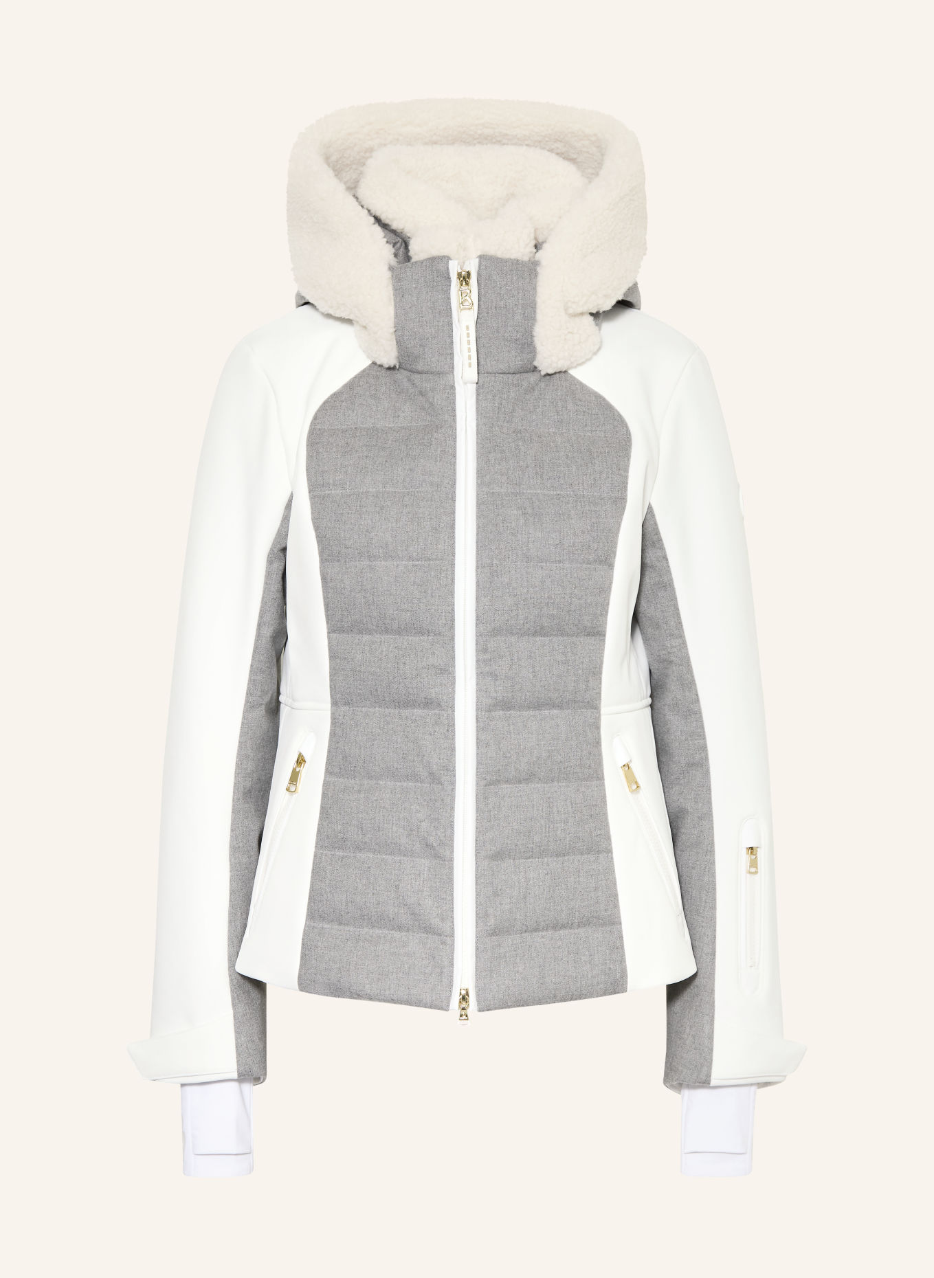 BOGNER Donzen ski-jas LINN-D: GRIJS / WIT