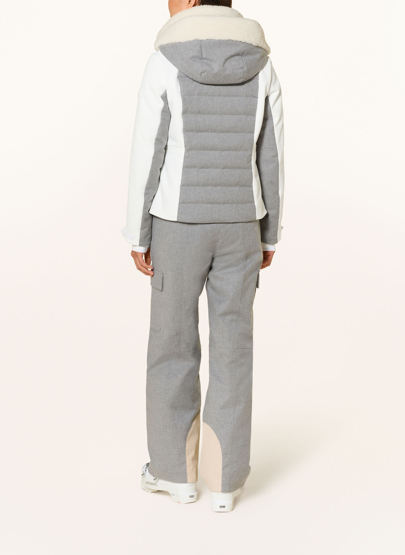 BOGNER Donzen ski-jas LINN-D: GRIJS / WIT