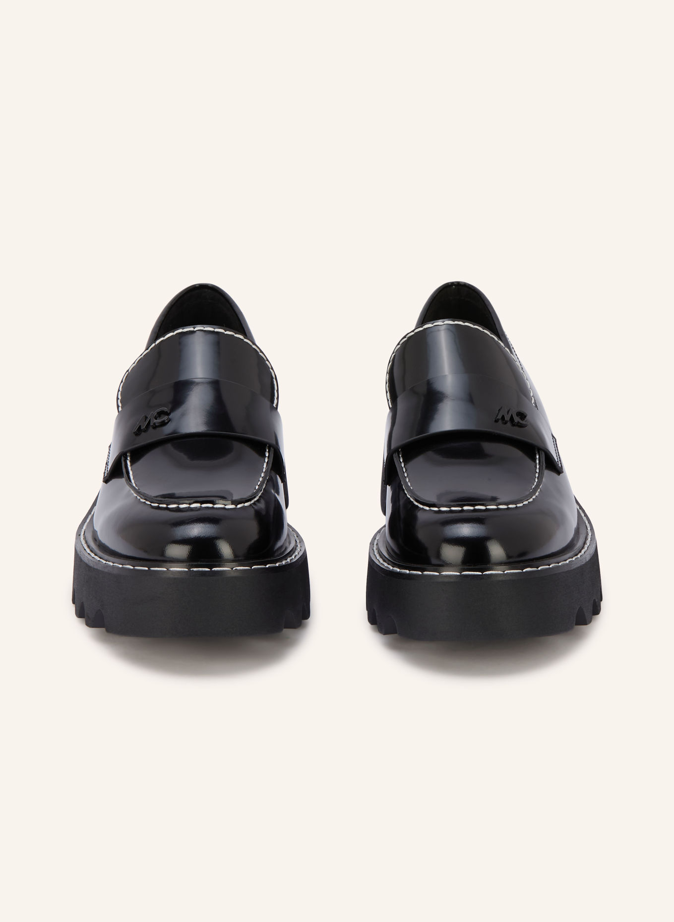 MARC CAIN Platform Loafers: 900 black new