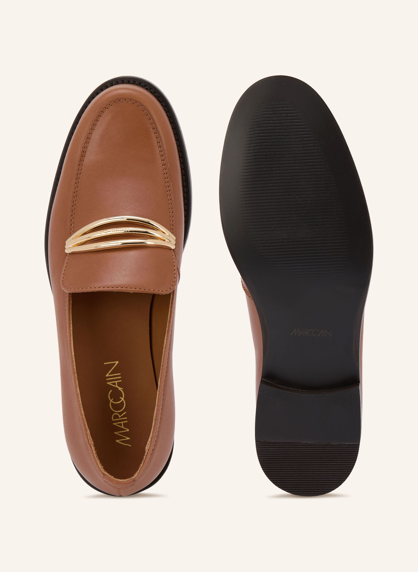 MARC CAIN Loafer: 634 light hazelnut